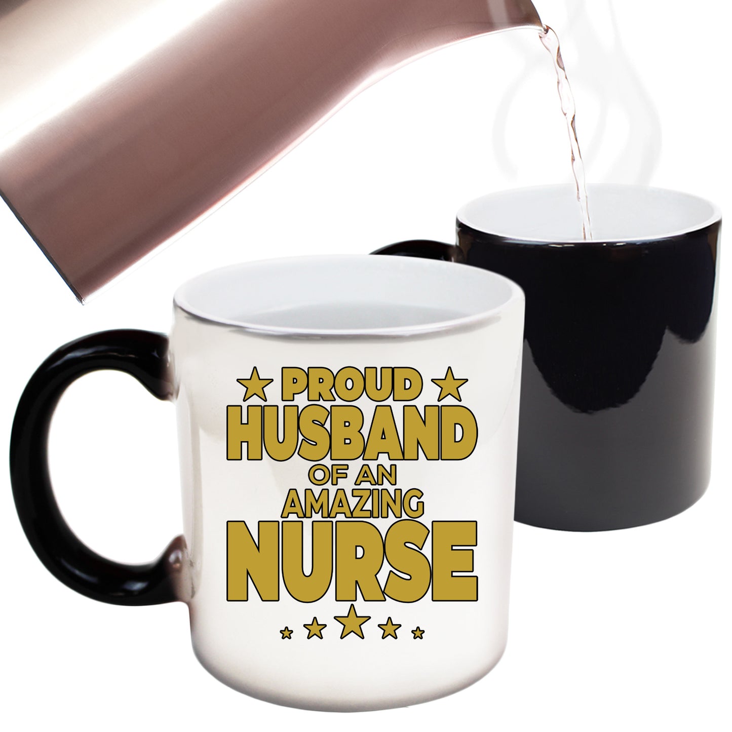 Proud Husband Of An Amazing Nurse - Funny Colour Changing Mug