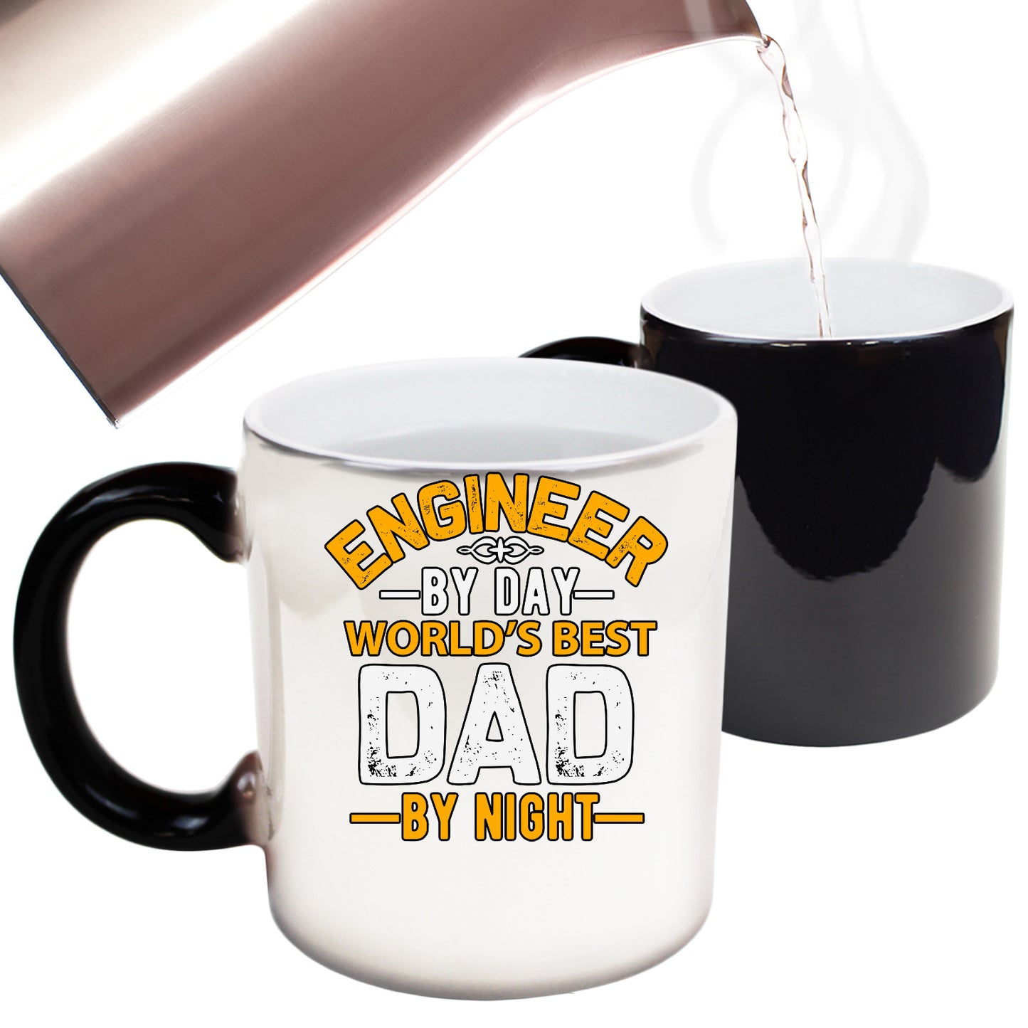 Dad Engineer By Day Worlds Best Dad By Night - Funny Colour Changing Mug