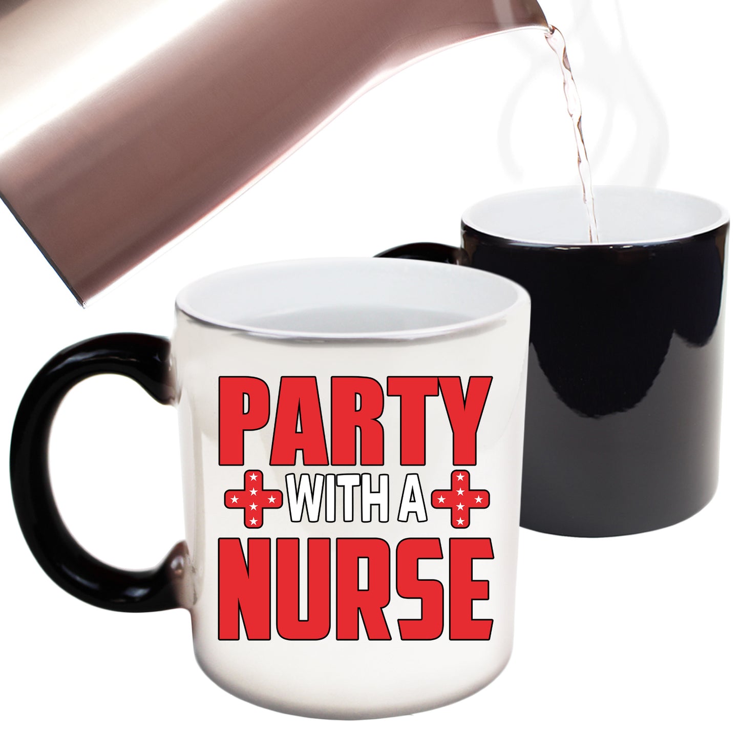 Party With A Nurse - Funny Colour Changing Mug