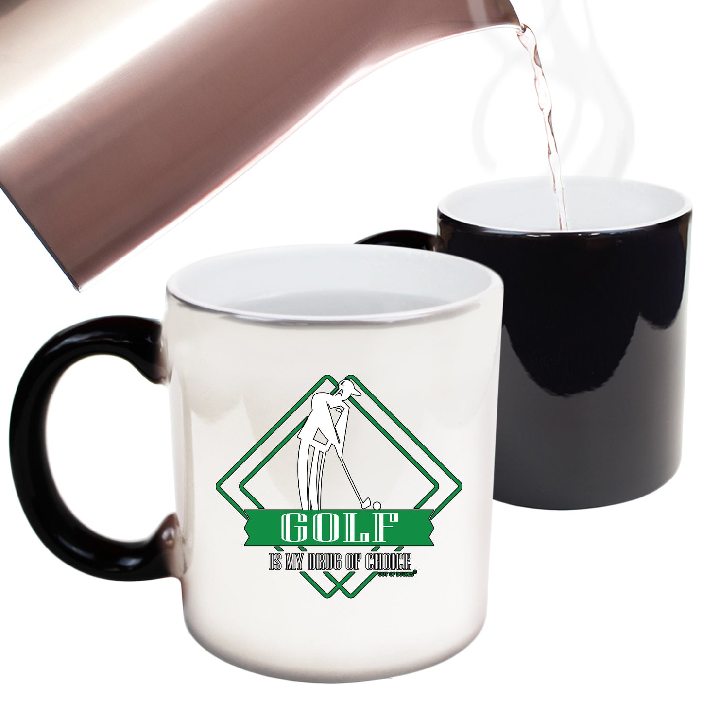 Oob Golf Is My Drug Of Choice - Funny Colour Changing Mug