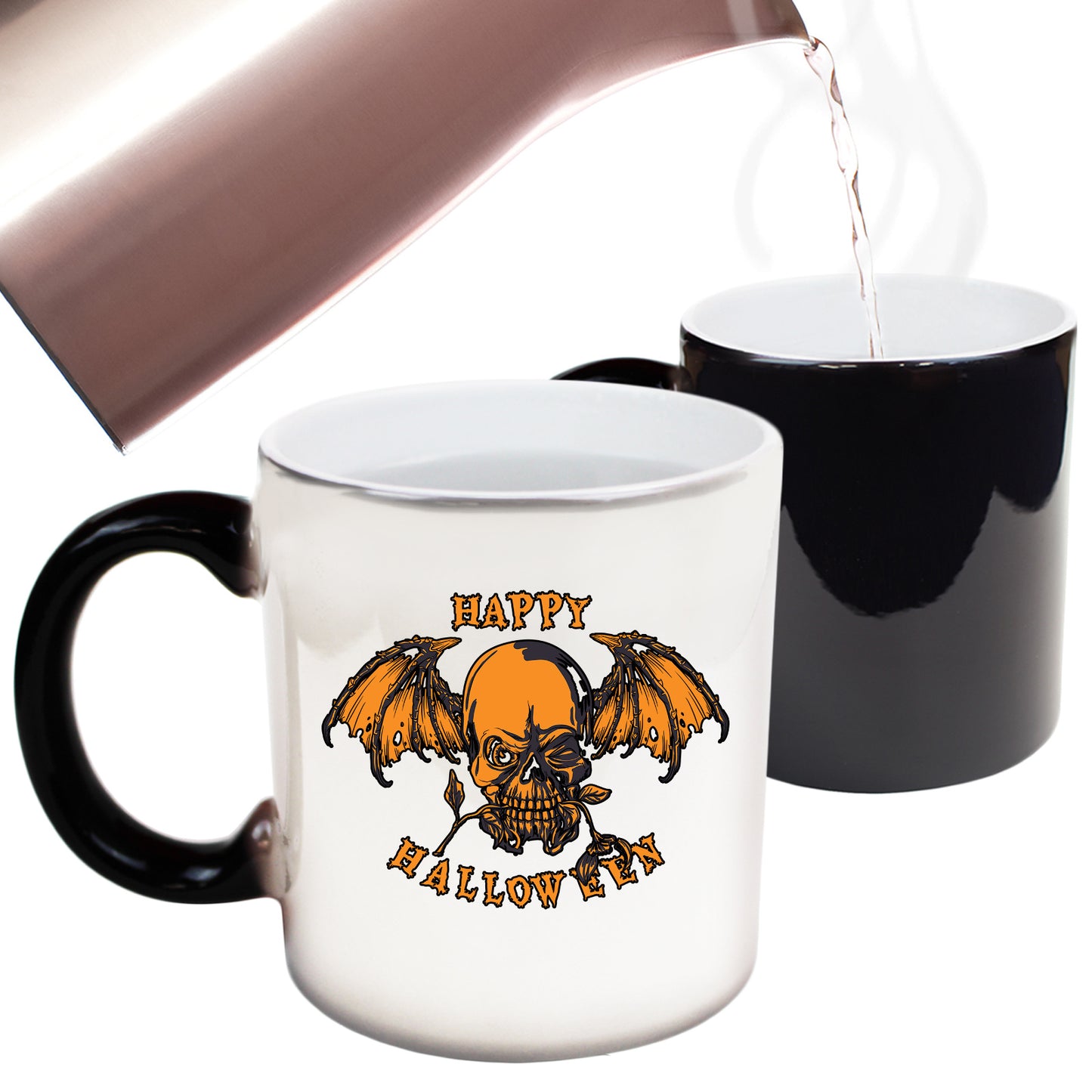 Happy Halloween Skull - Funny Colour Changing Mug
