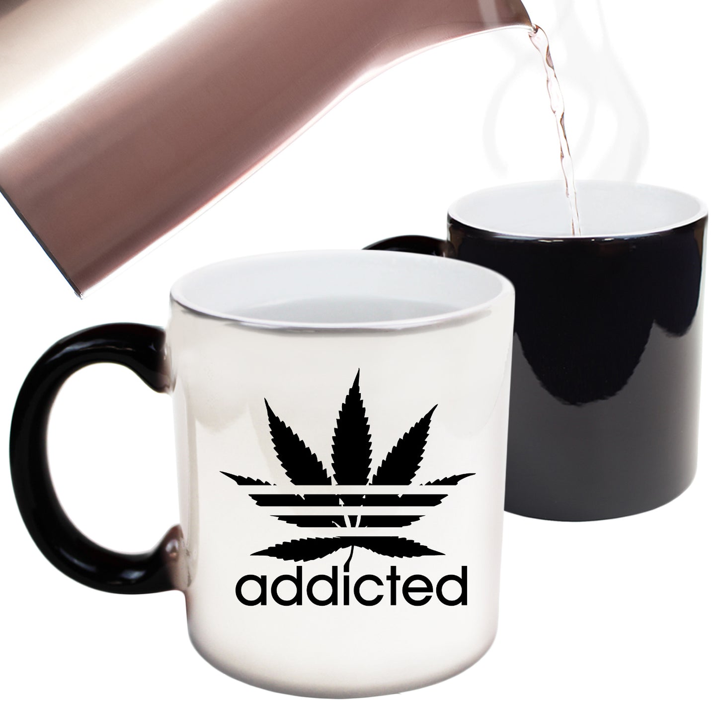 Addicted Weed Leaf - Funny Colour Changing Mug