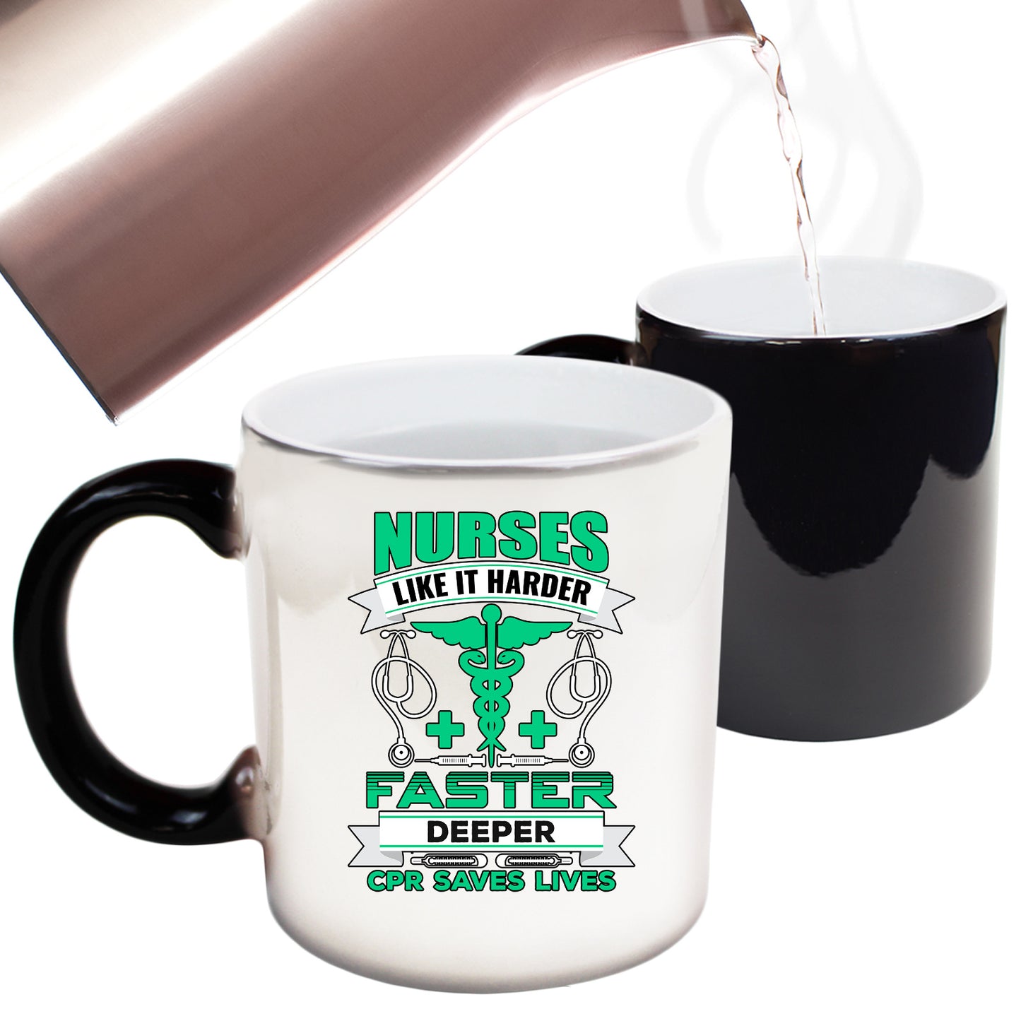 Nurses Like It Harder Faster Deeper - Funny Colour Changing Mug