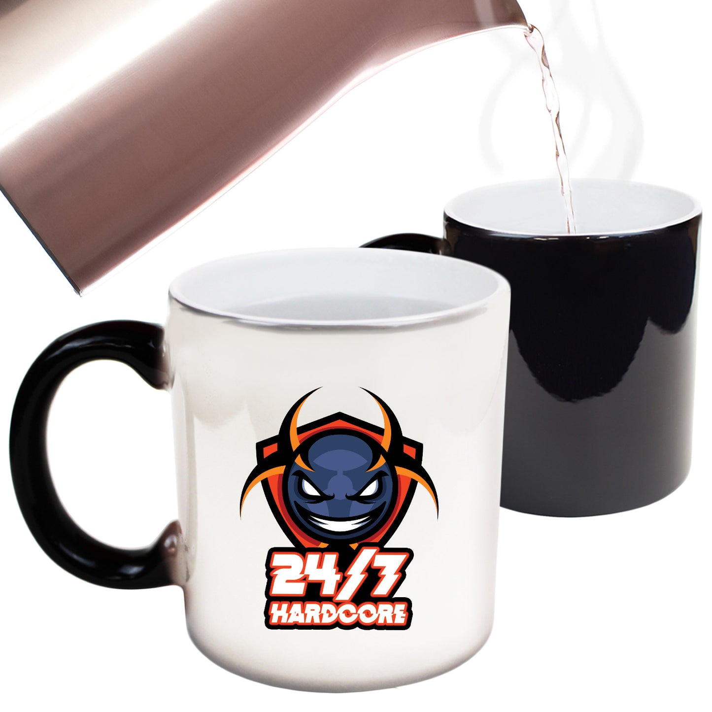 247 Hardcore With Text - Funny Colour Changing Mug