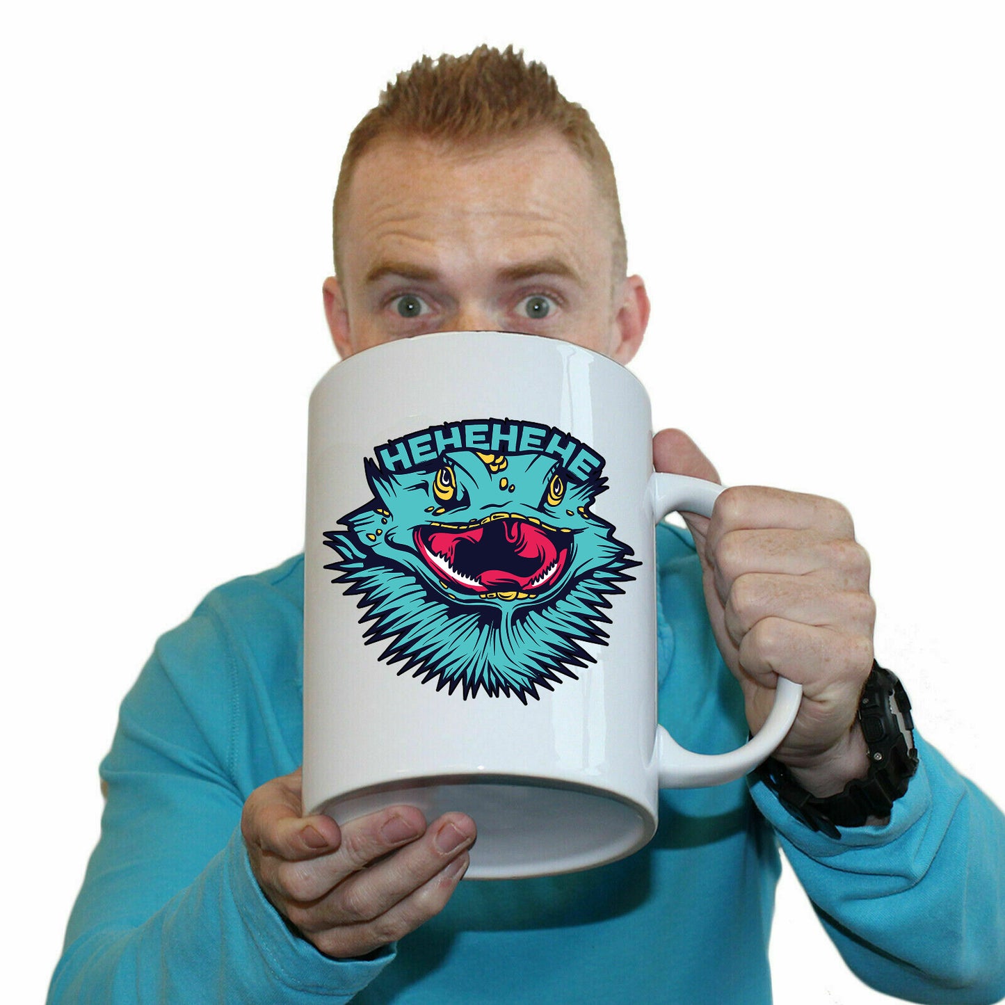 Frilled Neck Lizard Animal - Funny Giant 2 Litre Mug