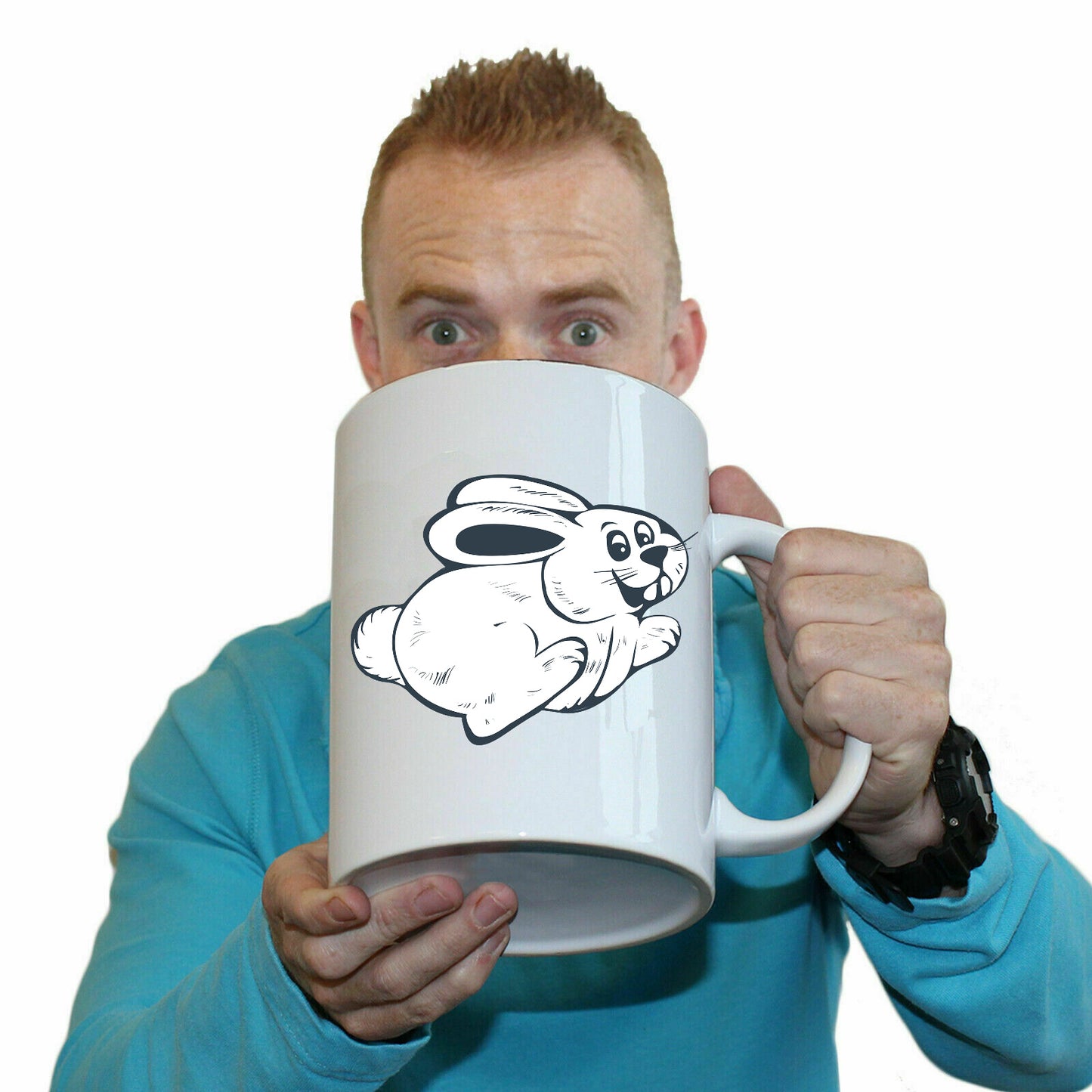 Cute Bunny Rabbit Animal - Funny Giant 2 Litre Mug