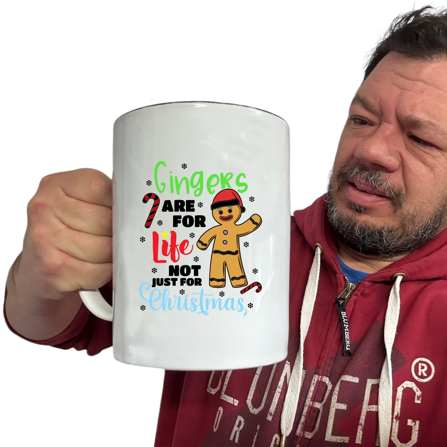 Christmas Xmas Gingers Are For Life Not Just For - Funny Giant 2 Litre Mug