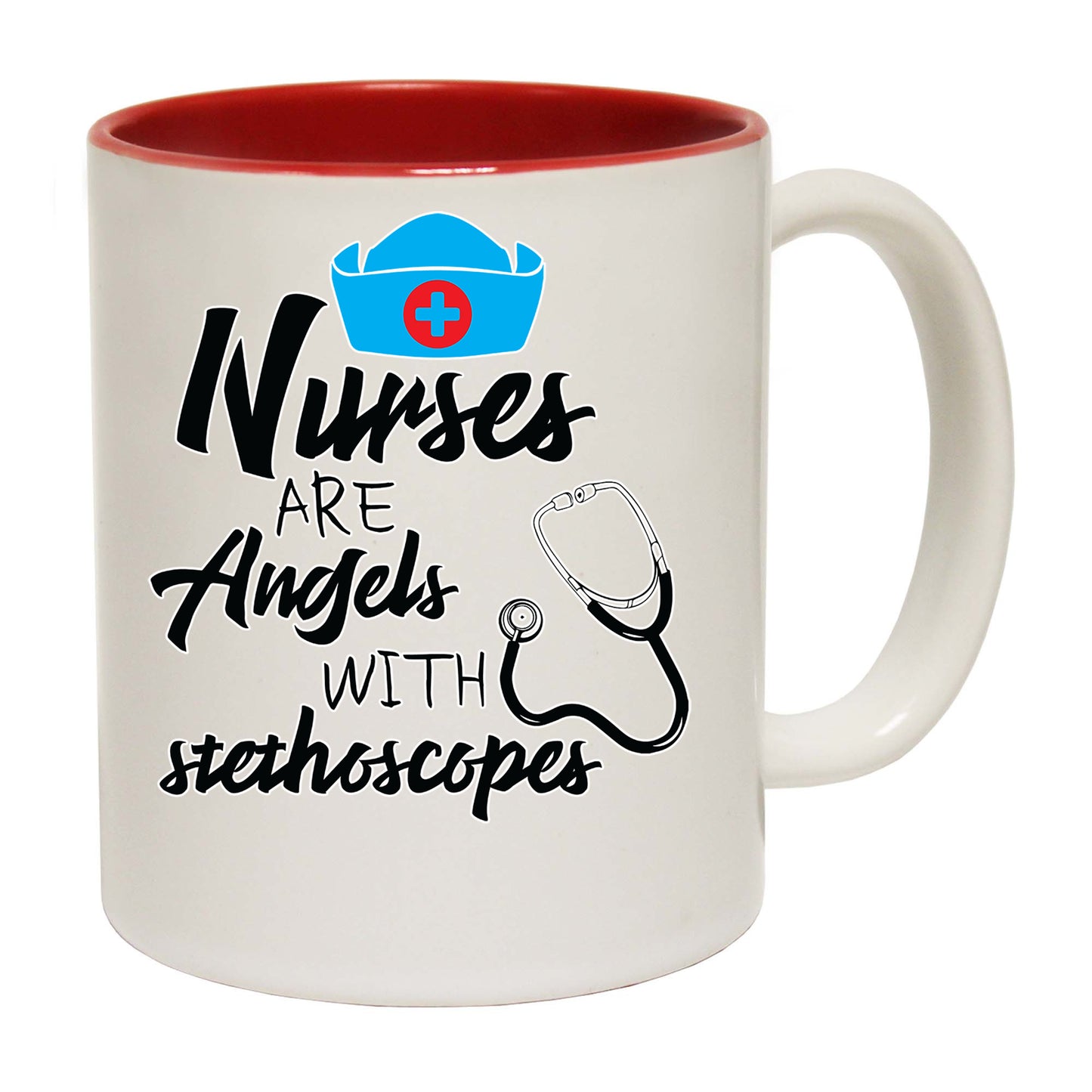 Nurses Are Angles With Stethoscopes - Funny Coffee Mug
