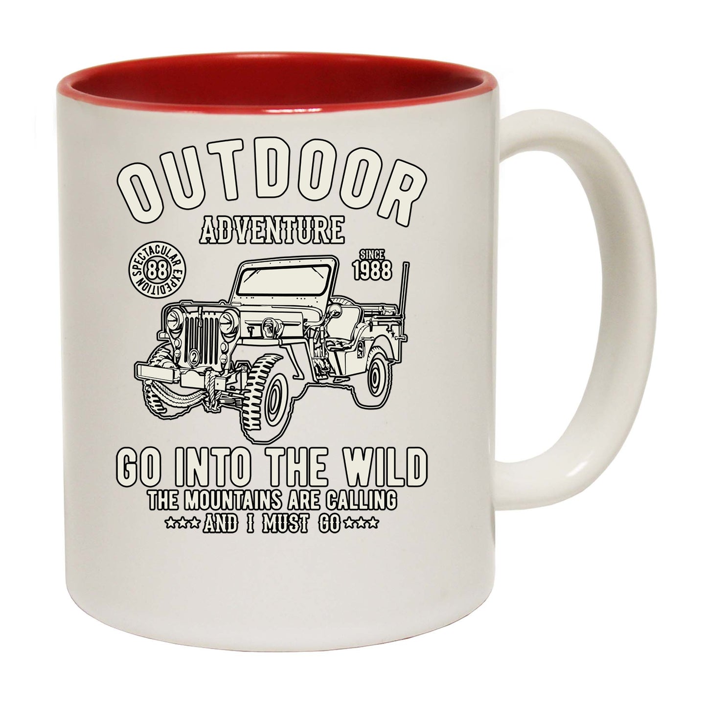 Outdoor Adventure Go Into The Wild Offroad 4X4 Car - Funny Coffee Mug