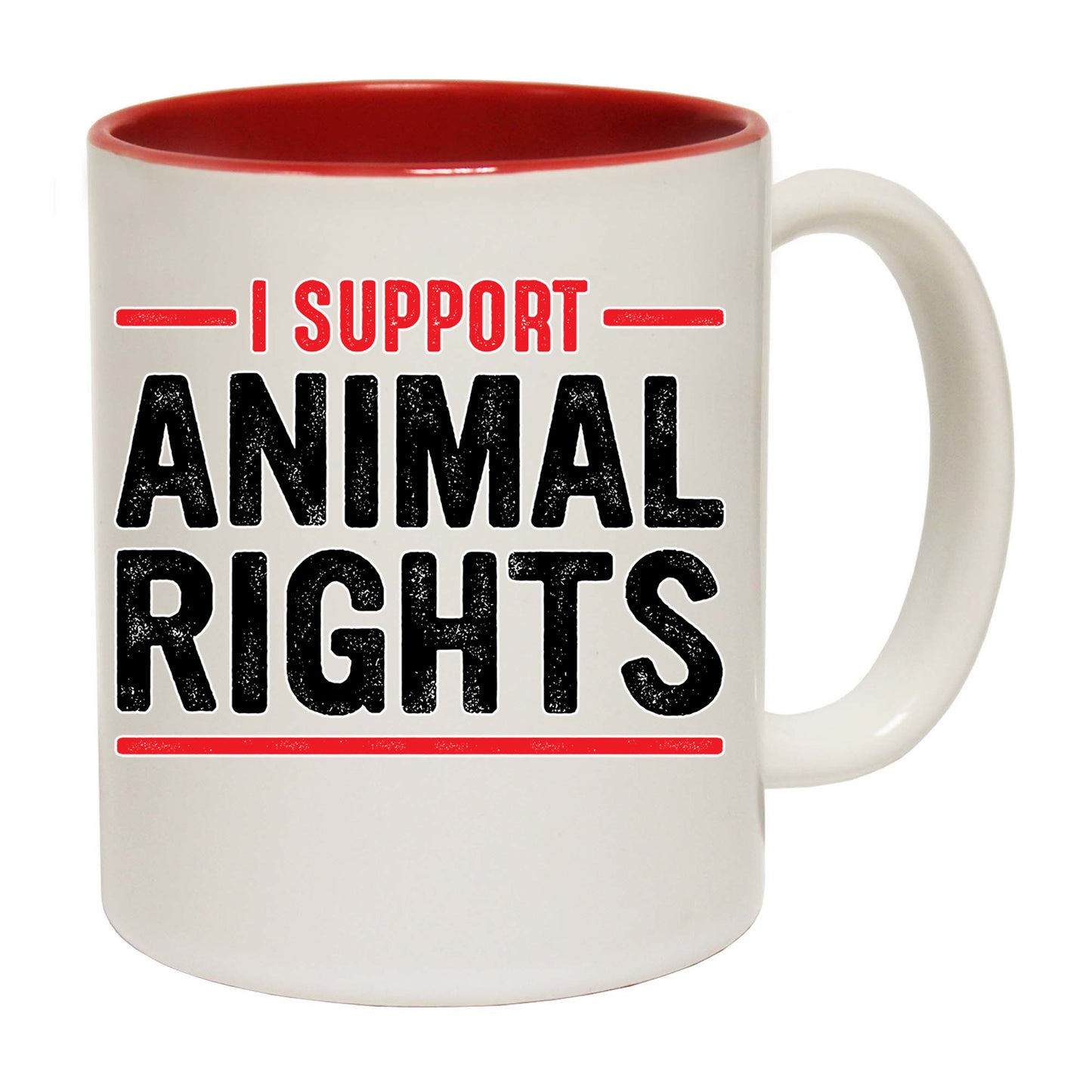 I Support Animal Rights Vegan - Funny Coffee Mug