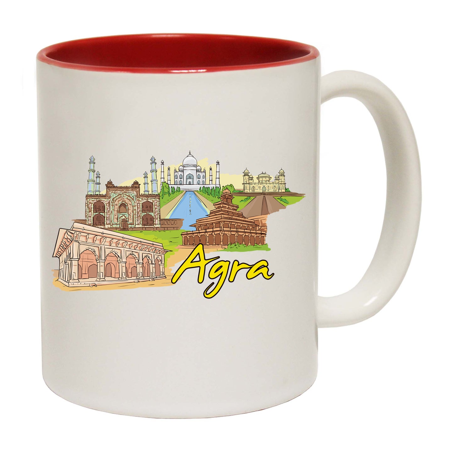 Agra India Country Flag Destination - Funny Coffee Mug