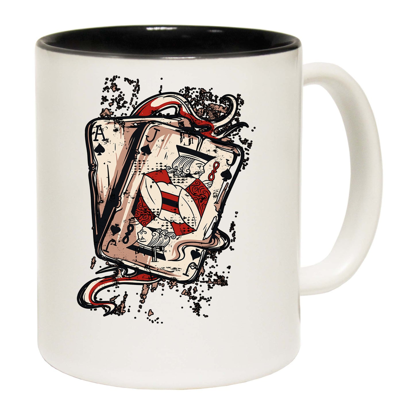 Ace Jack Cards Poker Texas Holdem - Funny Coffee Mug
