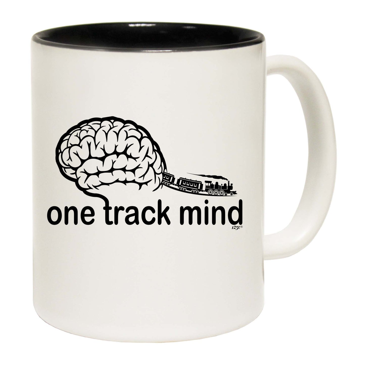 One Track Mind Trains - Funny Coffee Mug