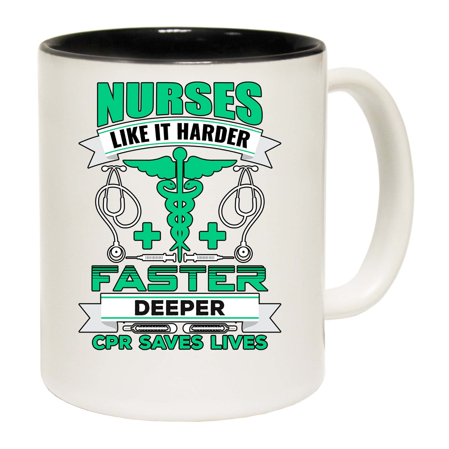 Nurses Like It Harder Faster Deeper - Funny Coffee Mug