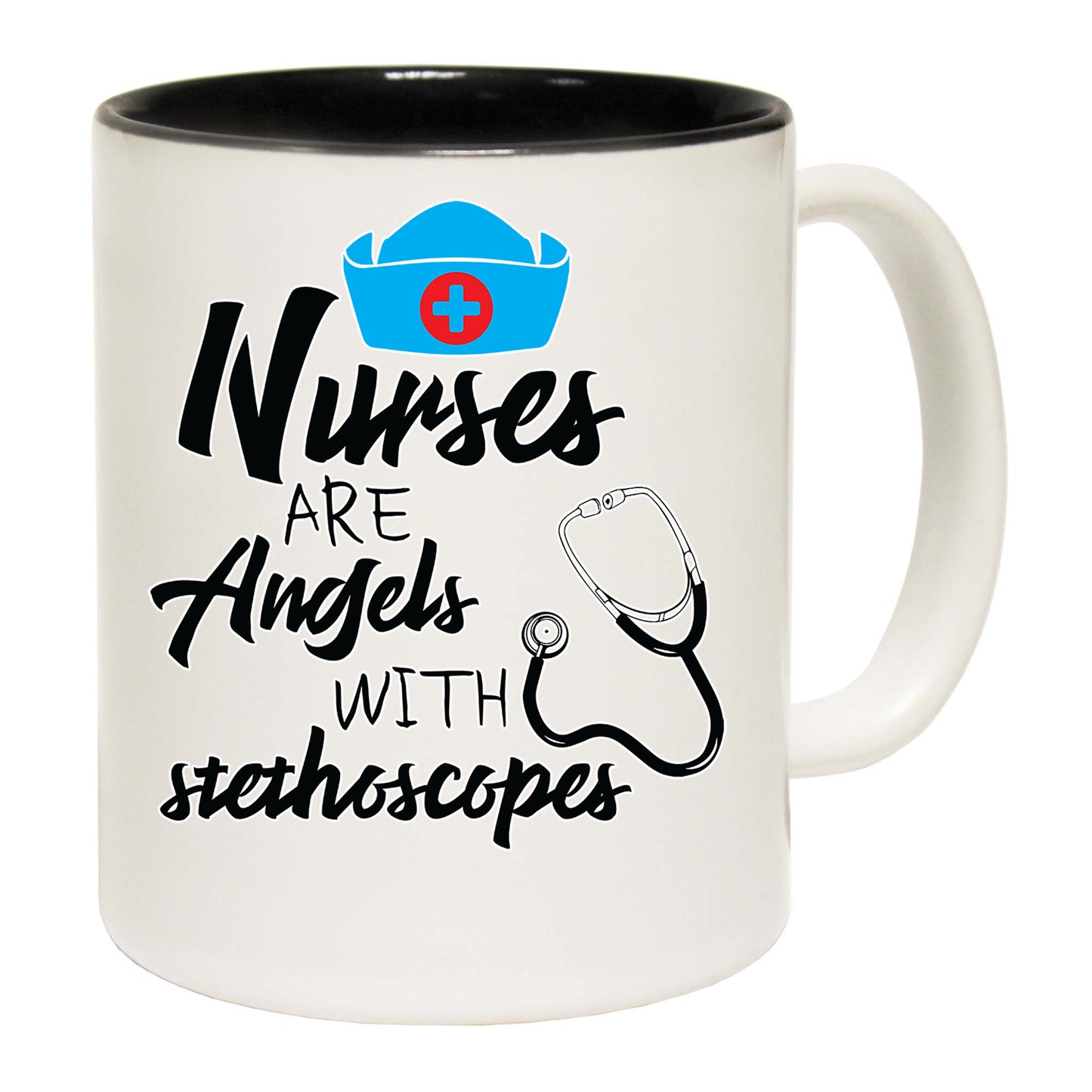 Nurses Are Angles With Stethoscopes - Funny Coffee Mug