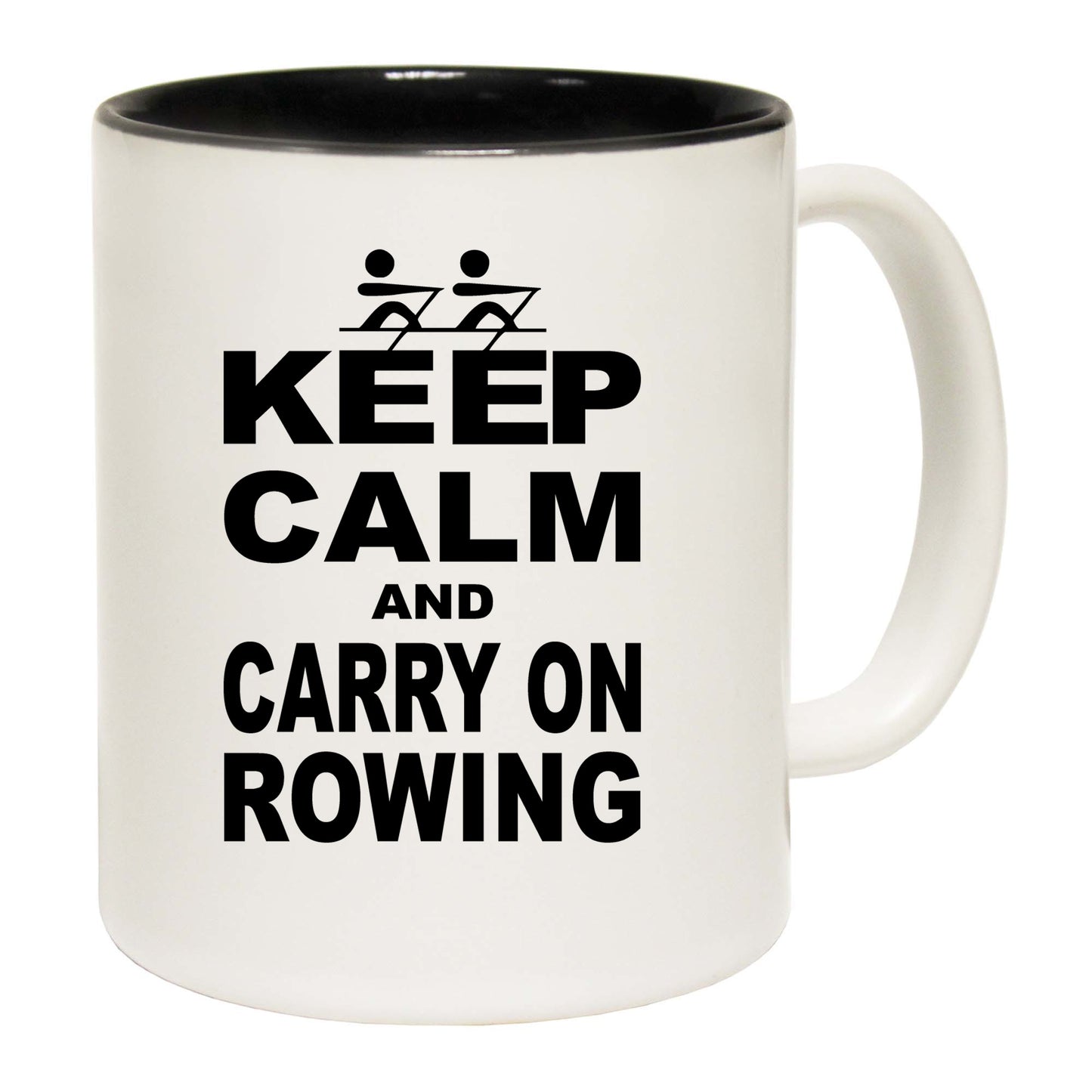 Keep Calm And Carry On Rowing - Funny Coffee Mug