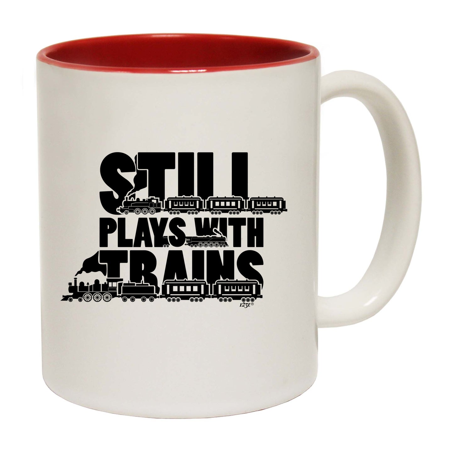 Still Plays With Trains - Funny Coffee Mug