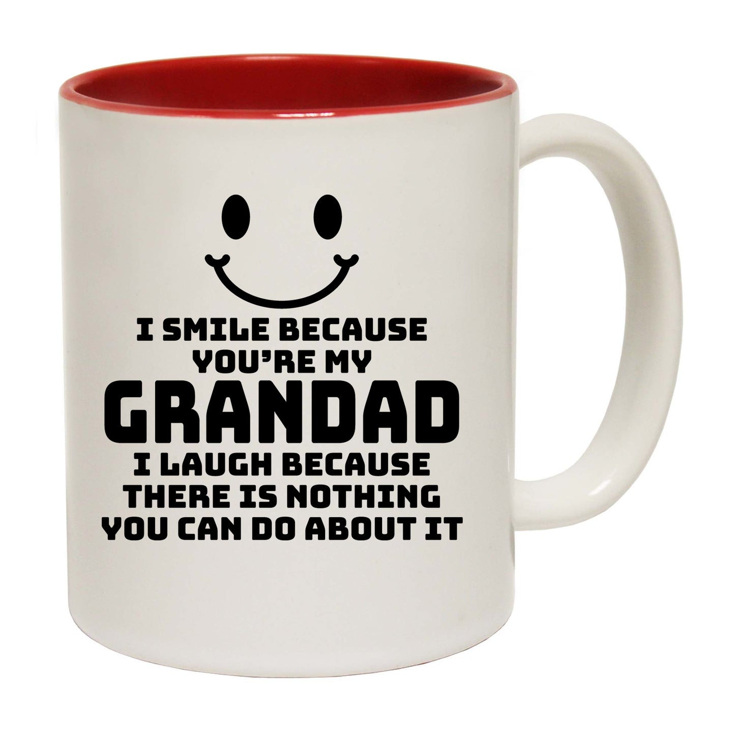 I Smile Because Youre My Grandad - Funny Coffee Mug
