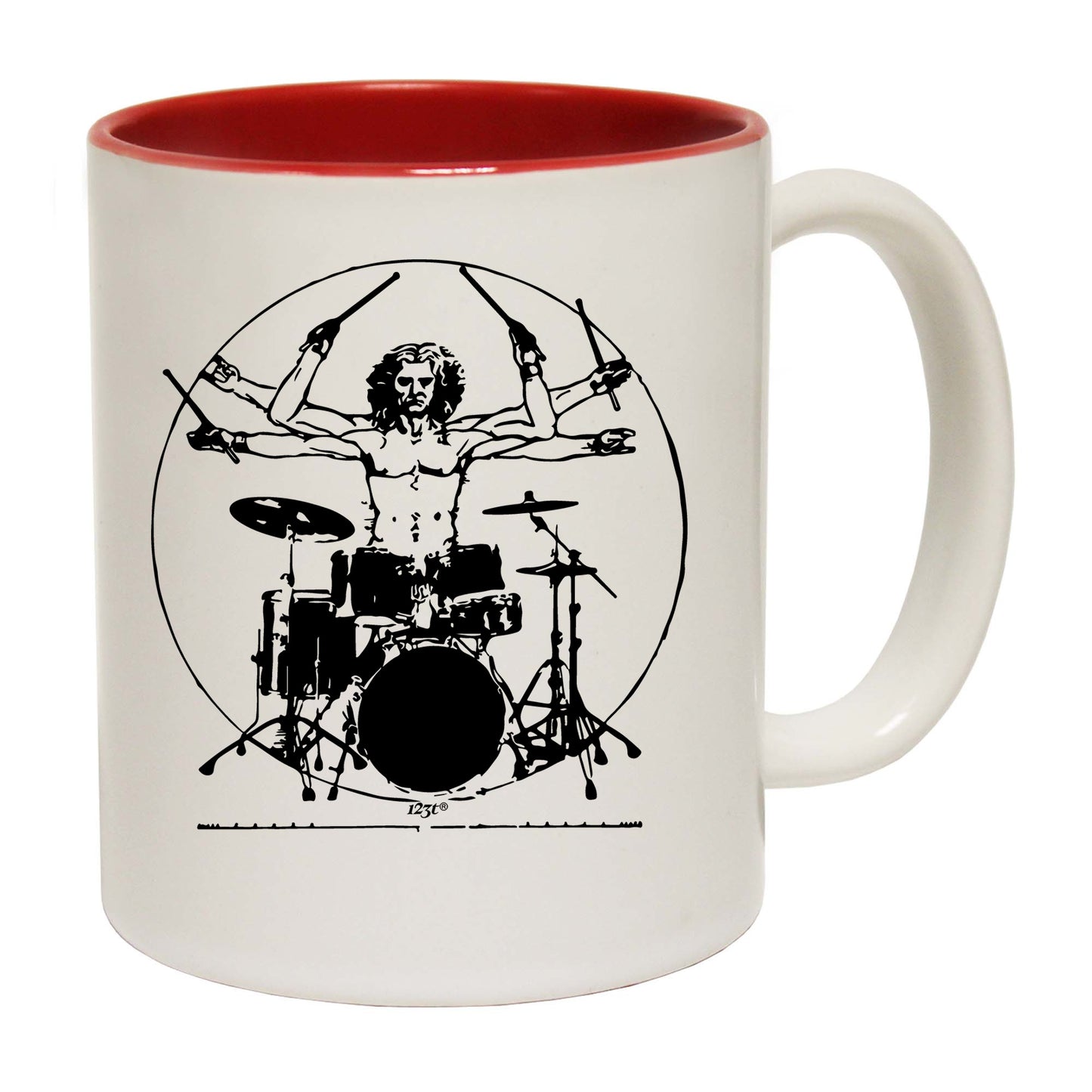 Leonardo Drummer Black - Funny Coffee Mug