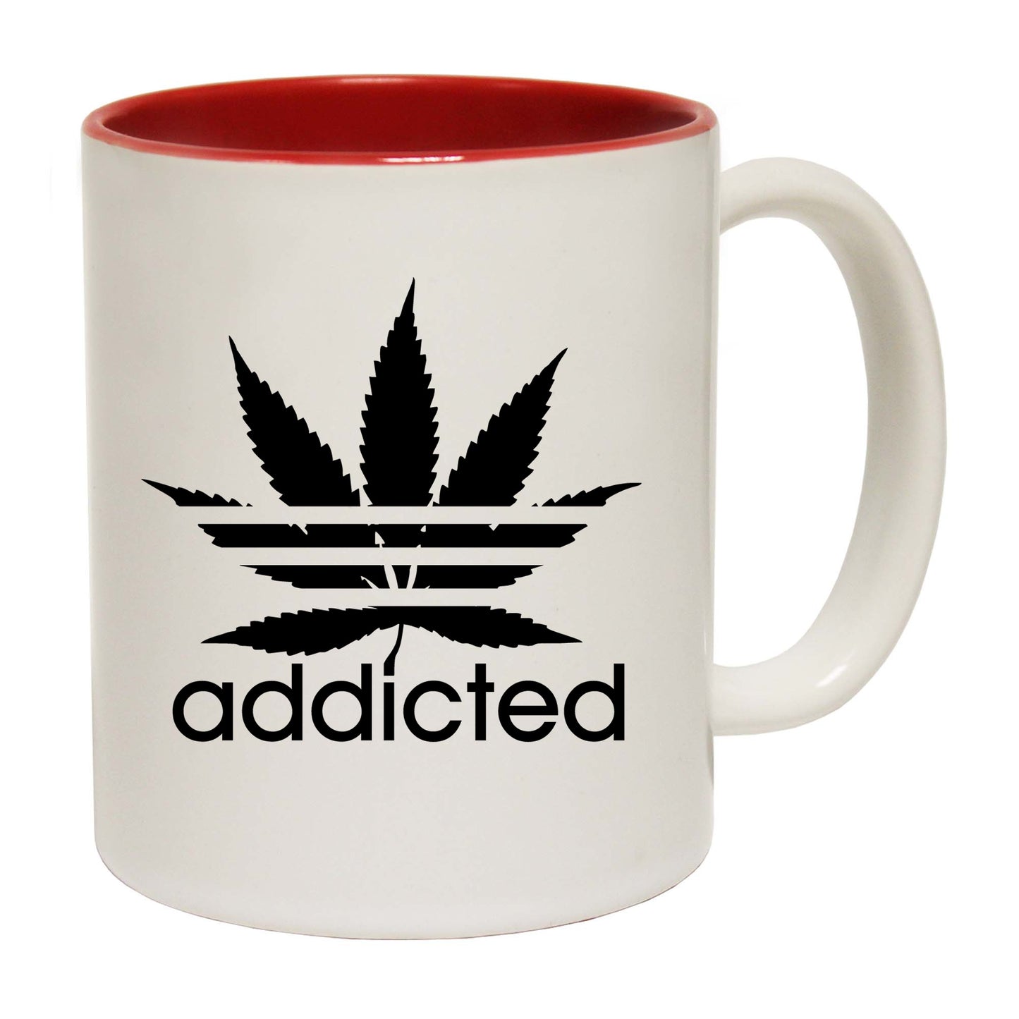 Addicted Weed Leaf - Funny Coffee Mug