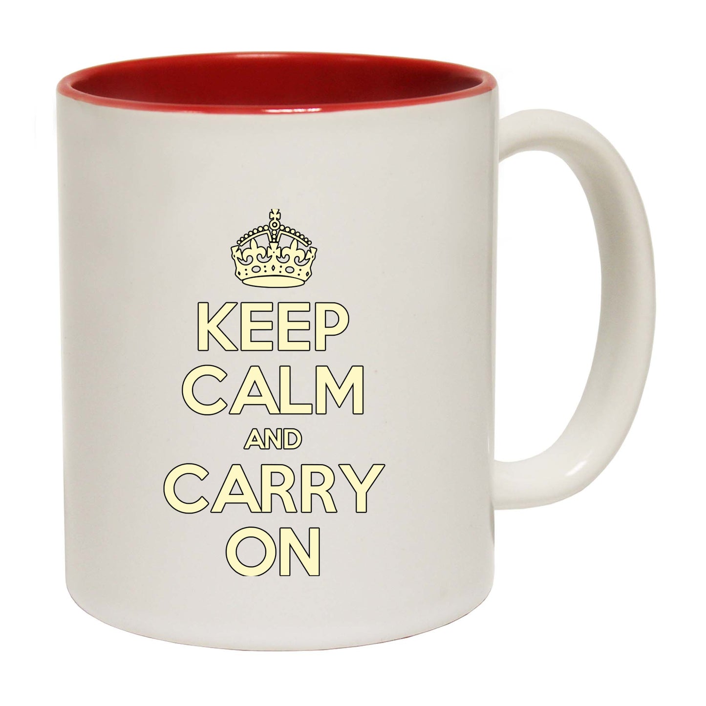 Keep Calm And Carry On - Funny Coffee Mug