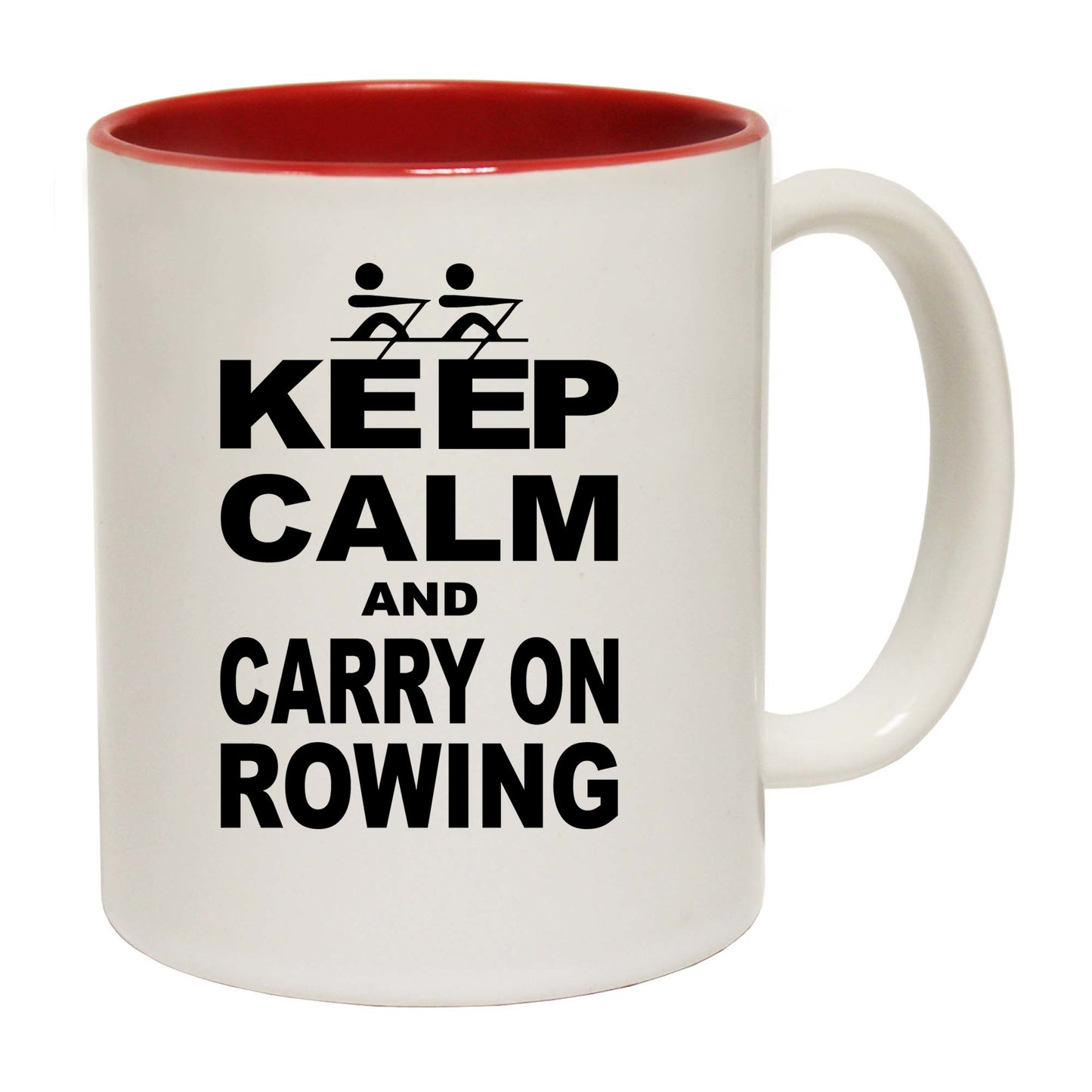 Keep Calm And Carry On Rowing - Funny Coffee Mug