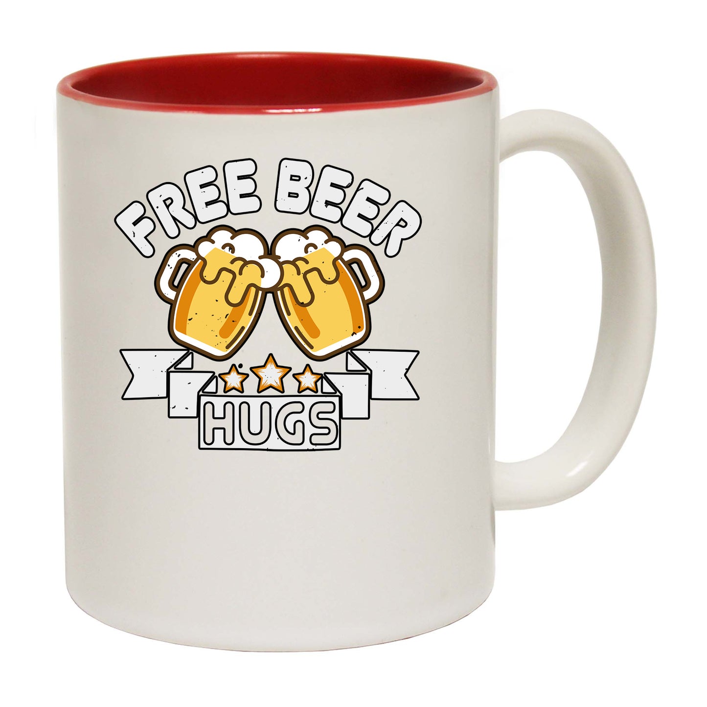 Free Beer Hugs - Funny Coffee Mug