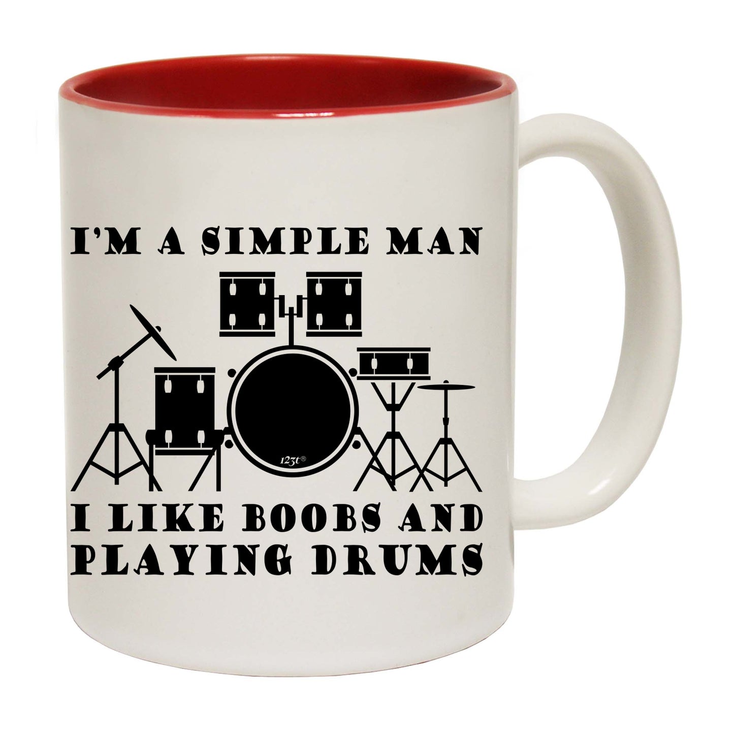 I'M Simple B B Playing Drums Music - Funny Coffee Mug