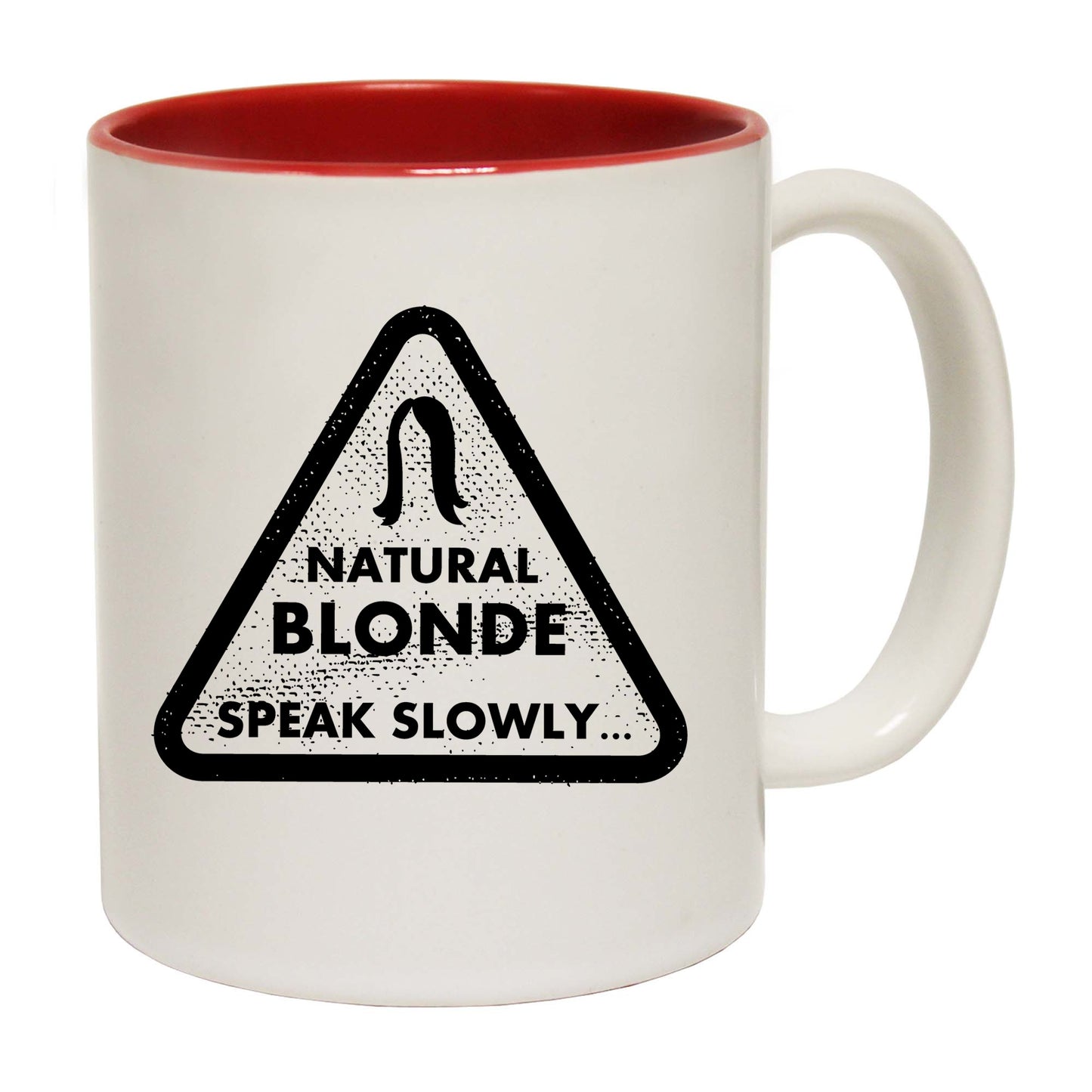 Natural Blonde Speak Slowly - Funny Coffee Mug
