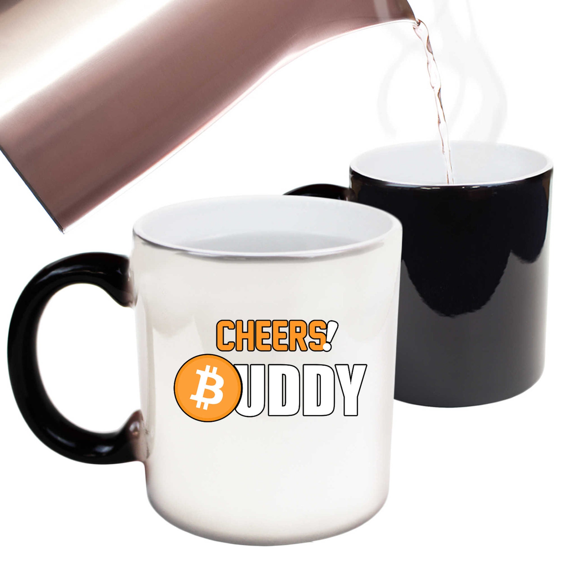Bitcoin Buddy With Crypto Currency - Funny Colour Changing Mug
