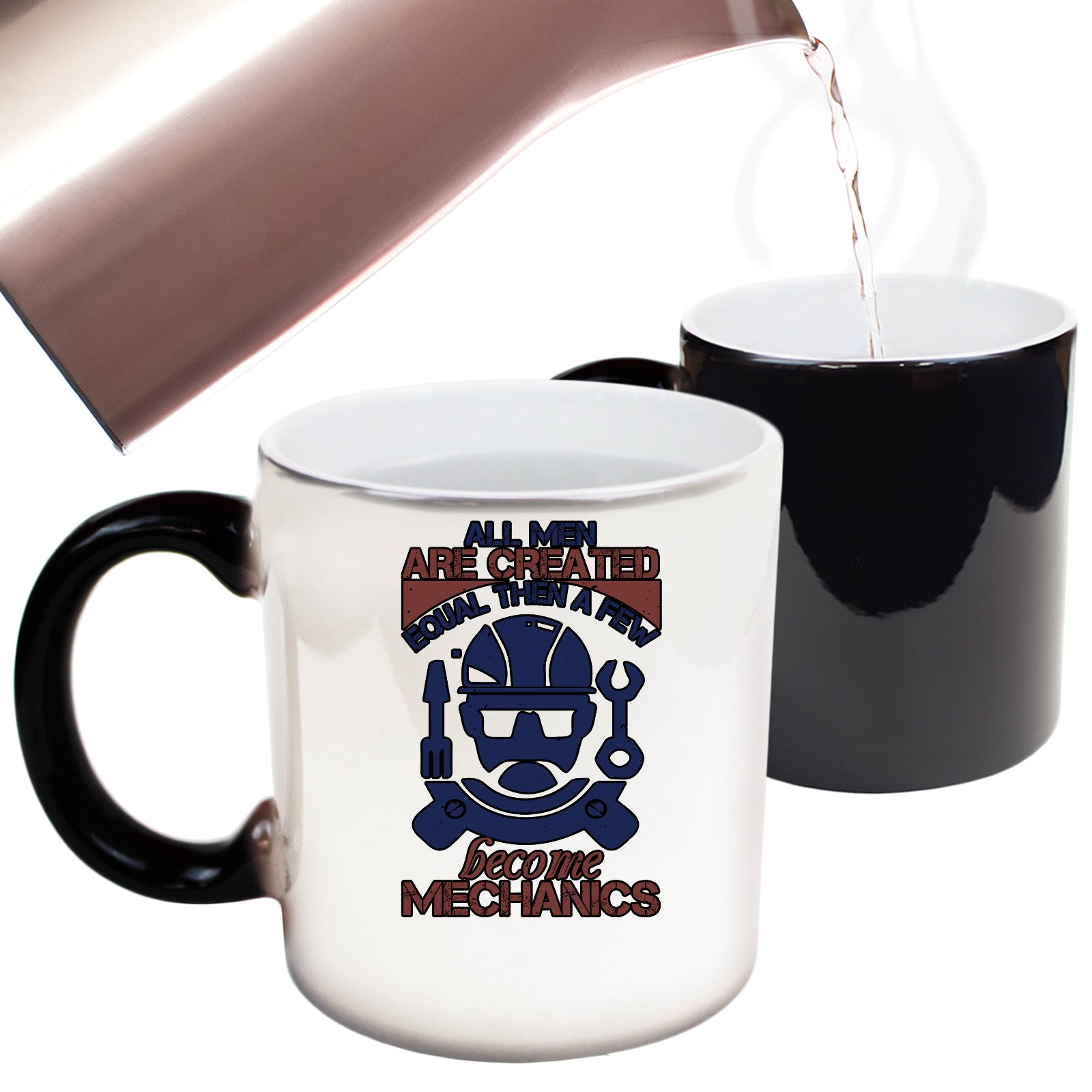 Mechanics All Men Are Created Equal - Funny Colour Changing Mug