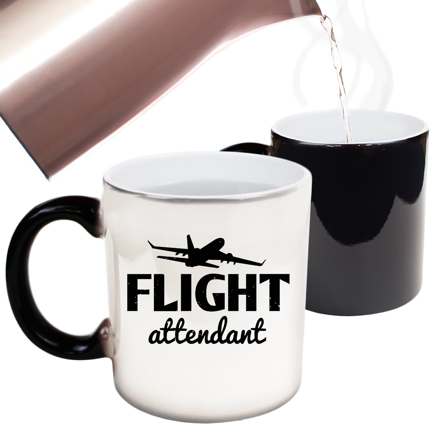 Flight Attendant Plane Aviation - Funny Colour Changing Mug