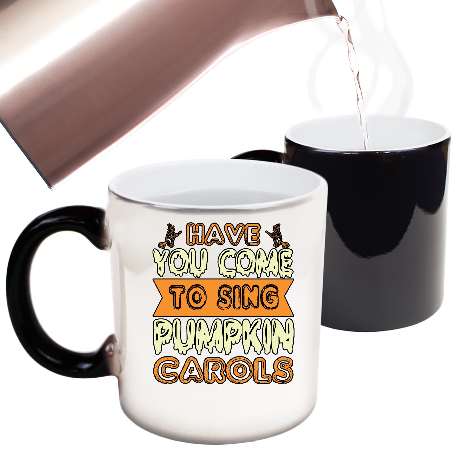 Have You Come To Sing Pumpkin Carols - Funny Colour Changing Mug