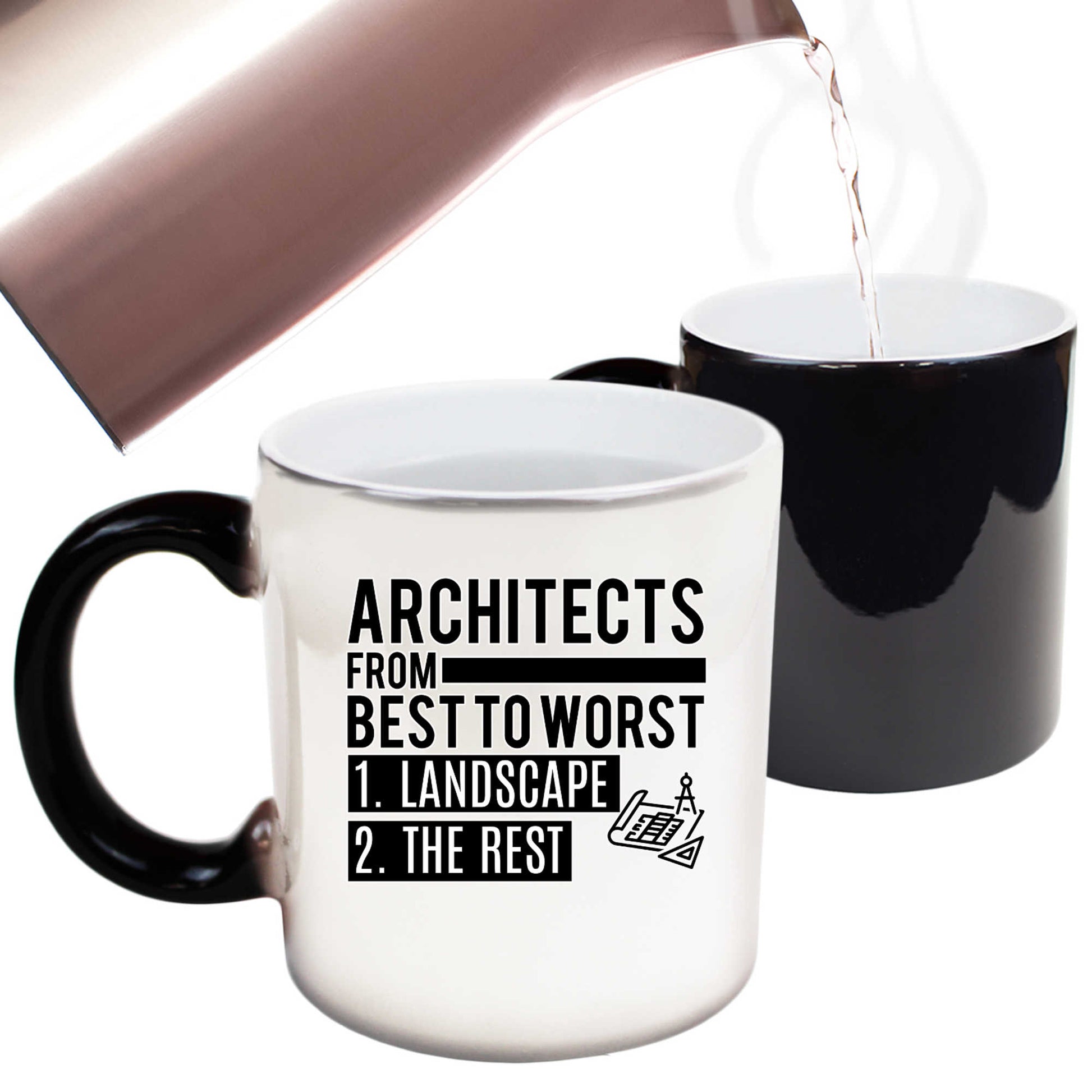 Architects From Best To Worst - Funny Colour Changing Mug