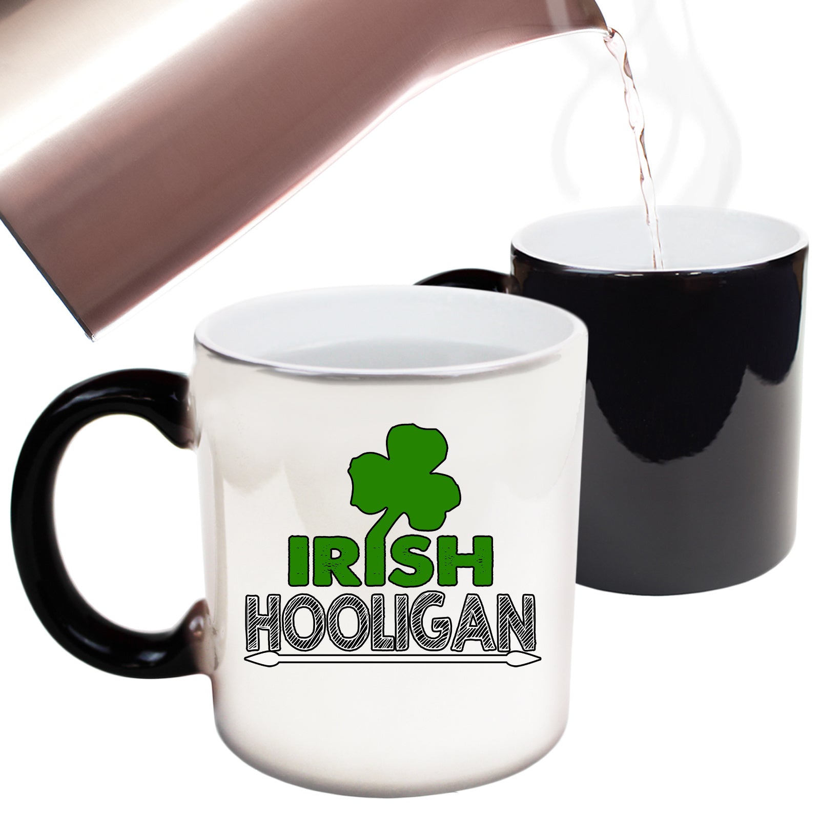 Irish Hooligan V2 St Patricks Day - Funny Colour Changing Mug