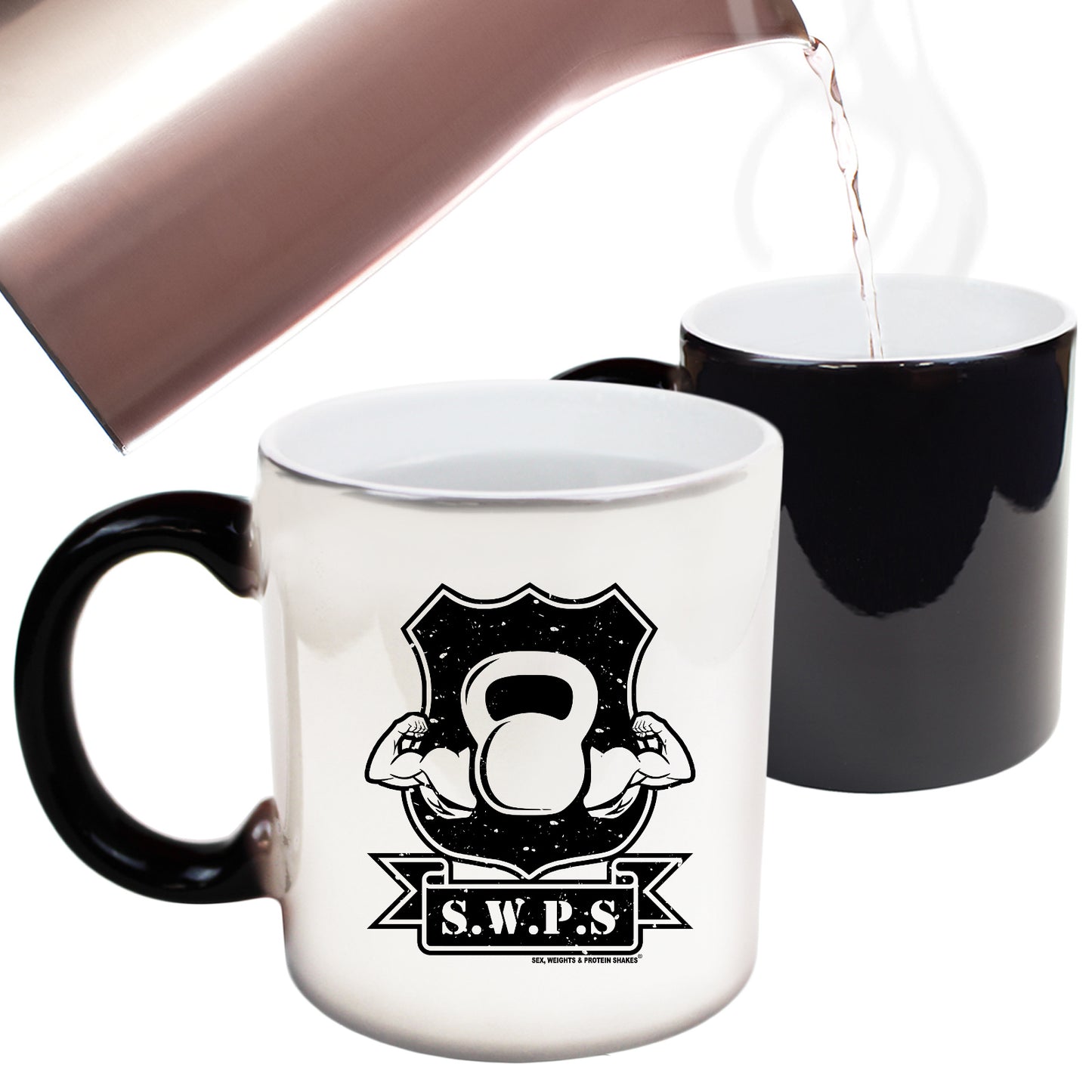 Swps Flexing Kettle Bell - Funny Colour Changing Mug
