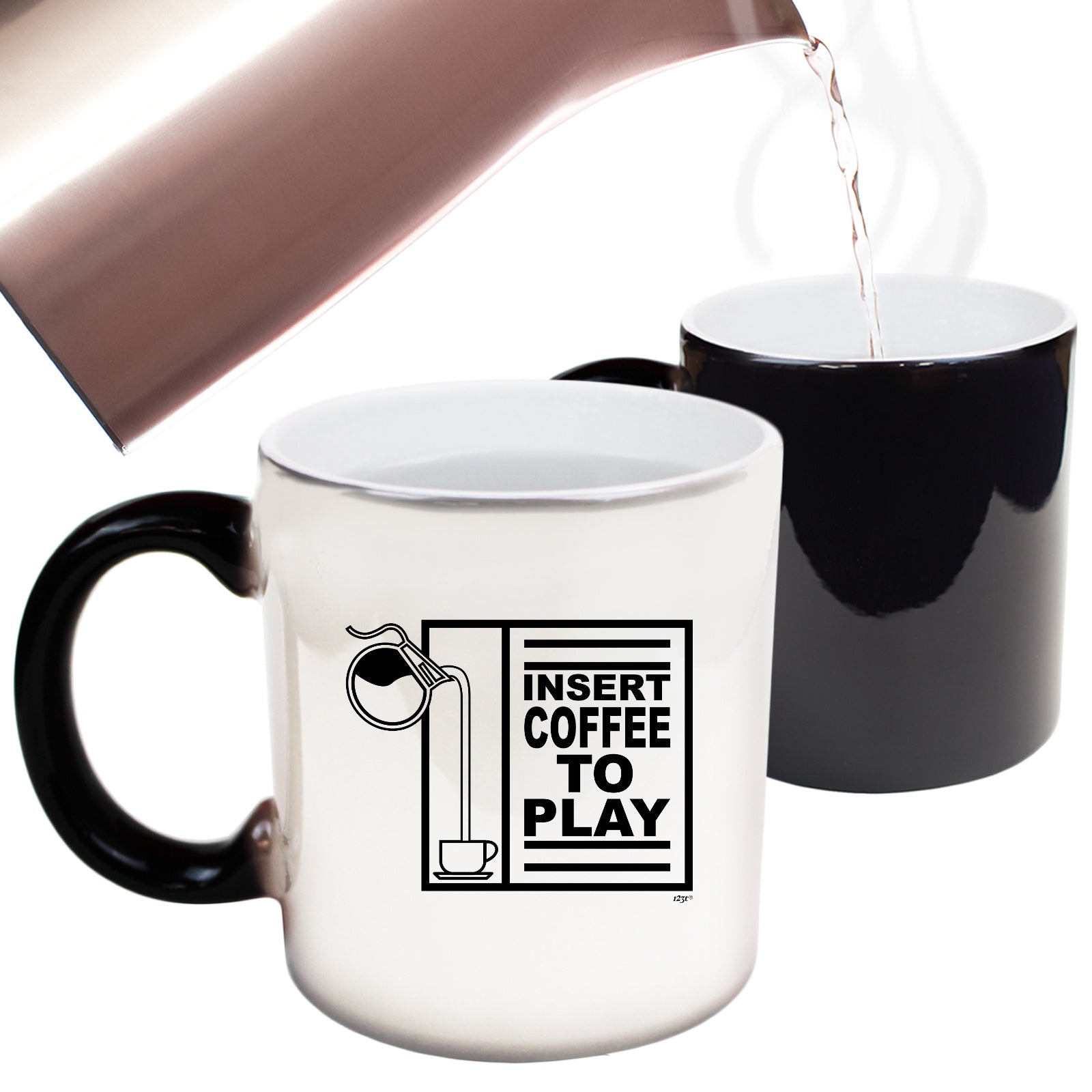 Insert Coffee To Play - Funny Colour Changing Mug