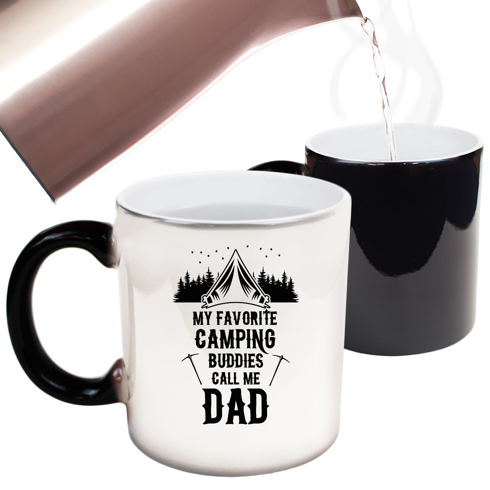 My Favorite Camping Buddies Call Me Dad - Funny Colour Changing Mug