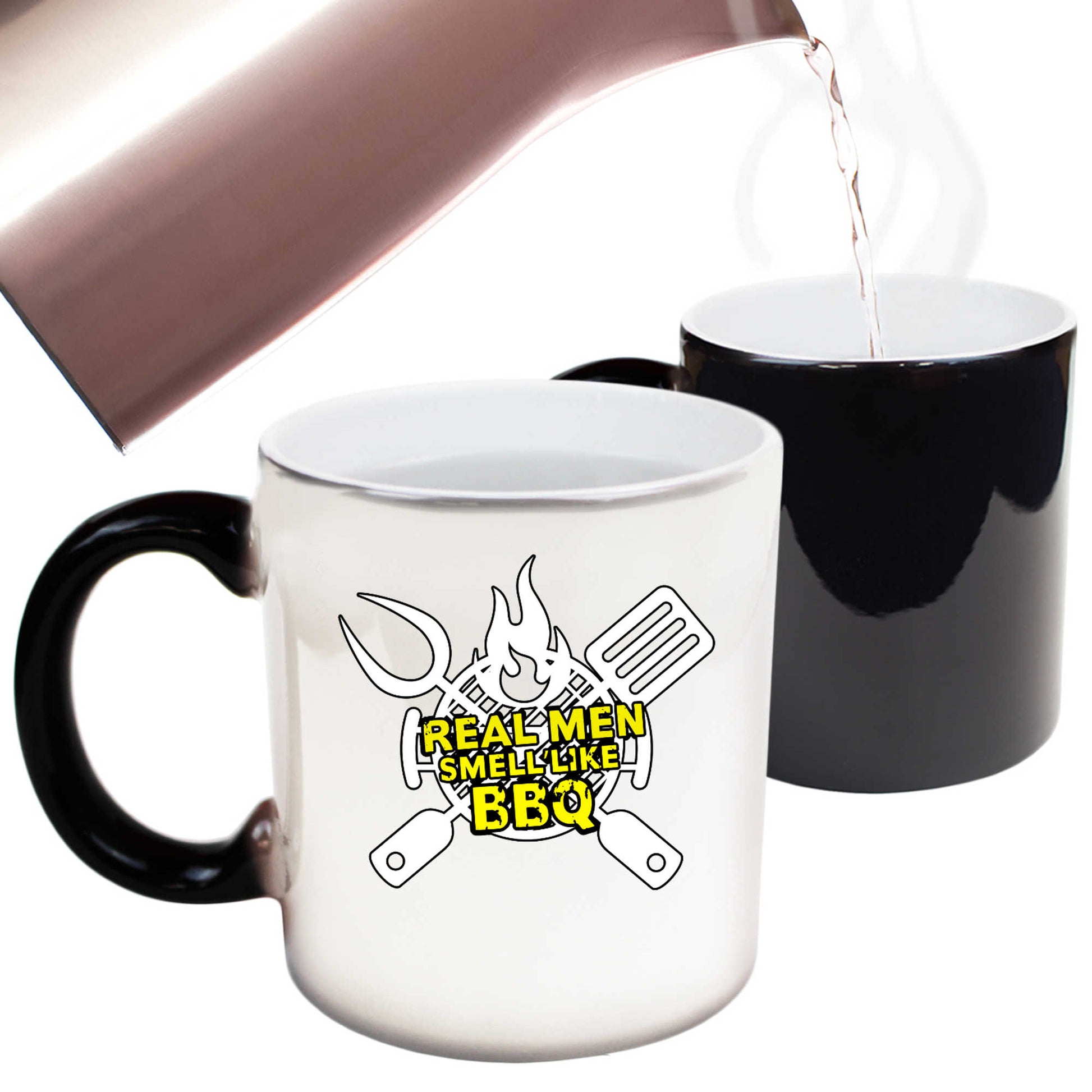 Real Men Smell Like Bbq V2 Barbecue Smoker Grill - Funny Colour Changing Mug