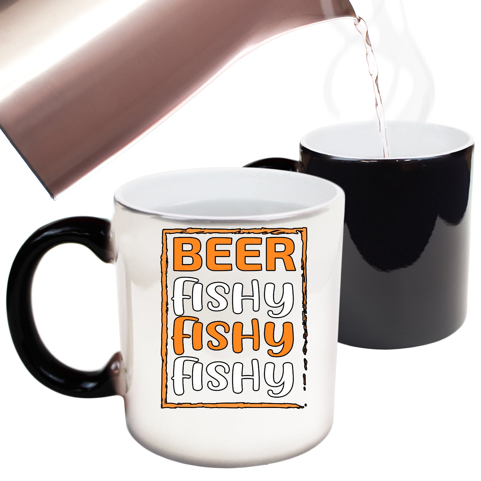 Fishng Beer Fishy Fishy Fishy - Funny Colour Changing Mug