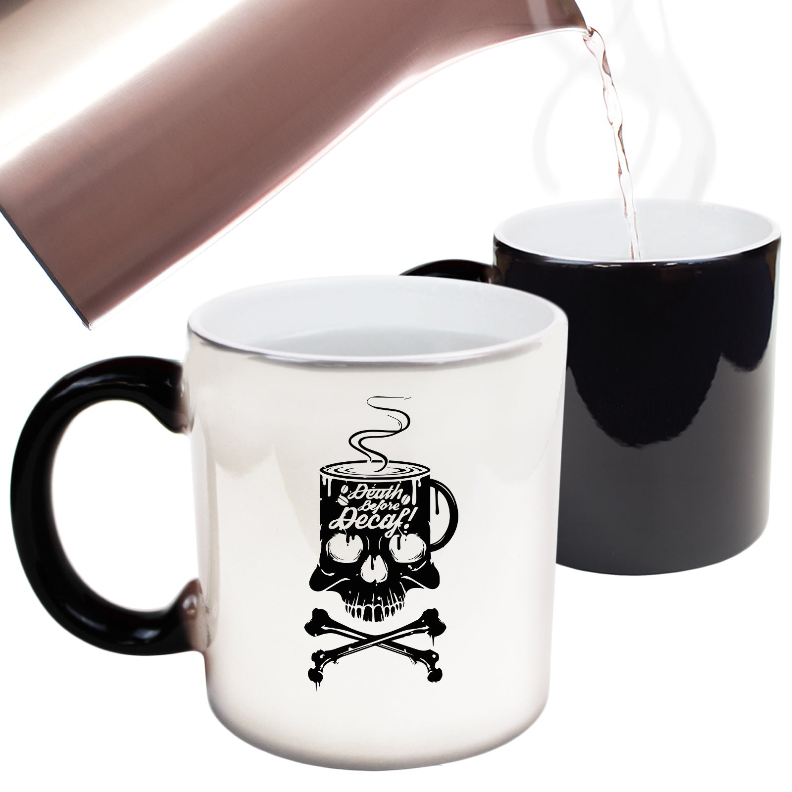 Death Before Decaf Coffee - Funny Colour Changing Mug