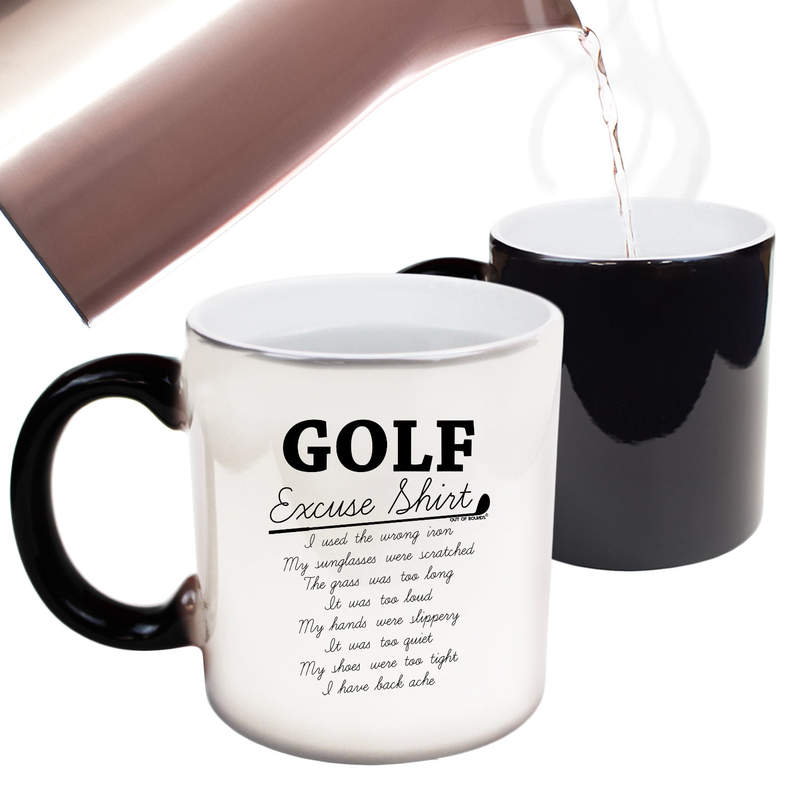 Oob Golf Excuse Shirt - Funny Colour Changing Mug