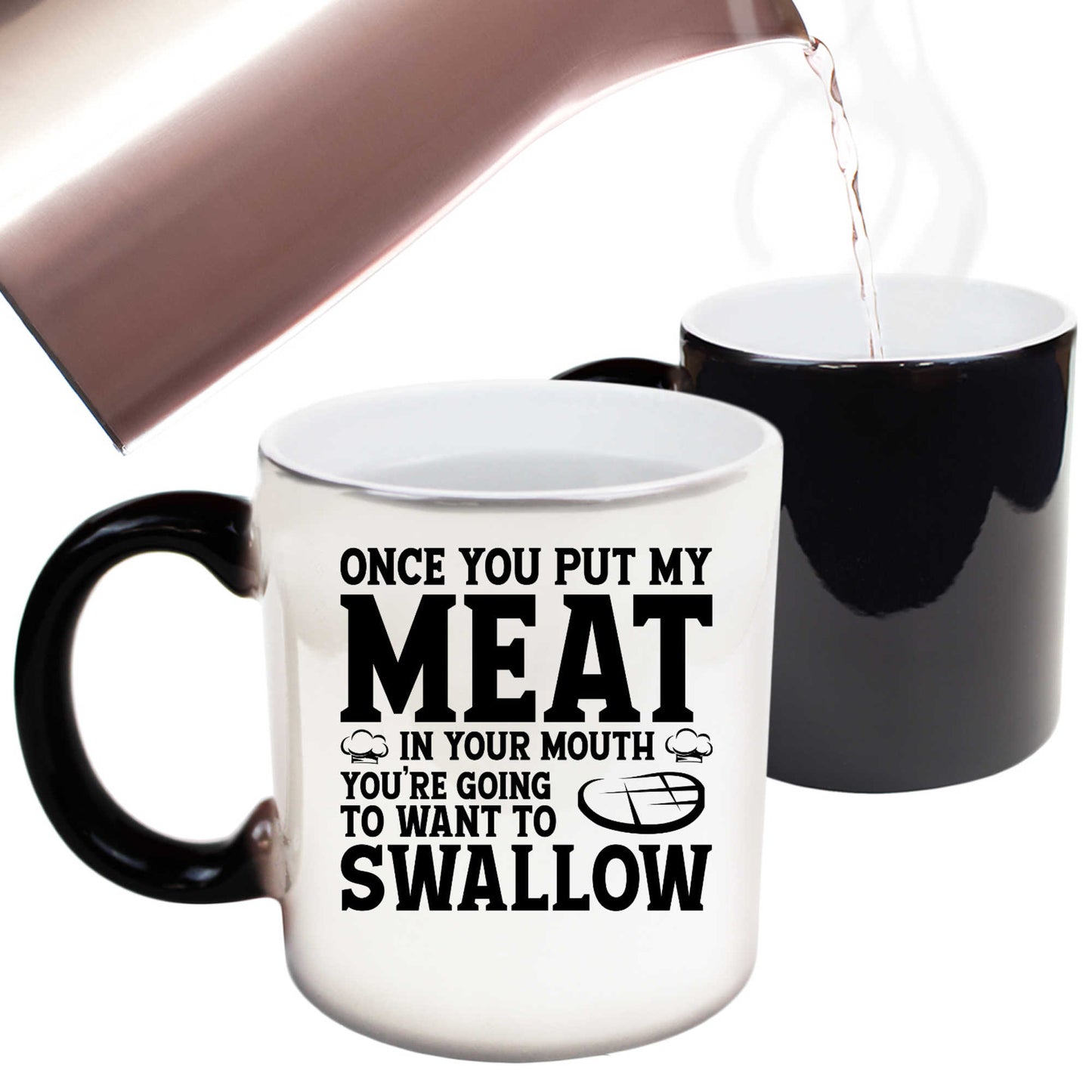 Bbq Grilling Once You Put My Meat In Your Mouth - Funny Colour Changing Mug