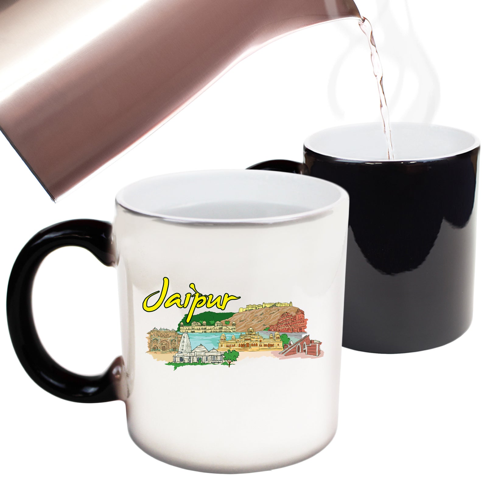 Jaipur India Rajasthan Country Flag Destination - Funny Colour Changing Mug