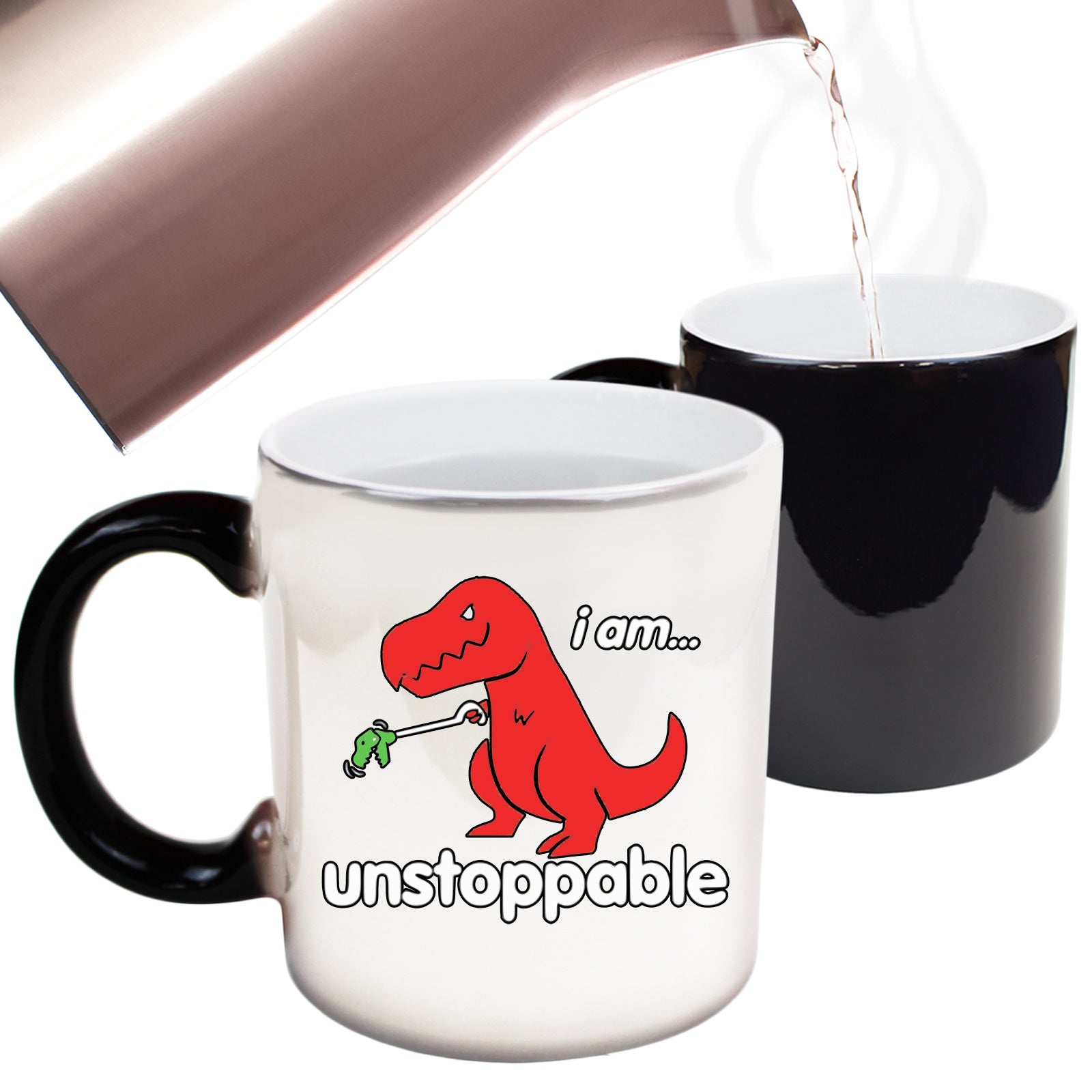 I Am Unstoppable Dinosaur Trex - Funny Colour Changing Mug