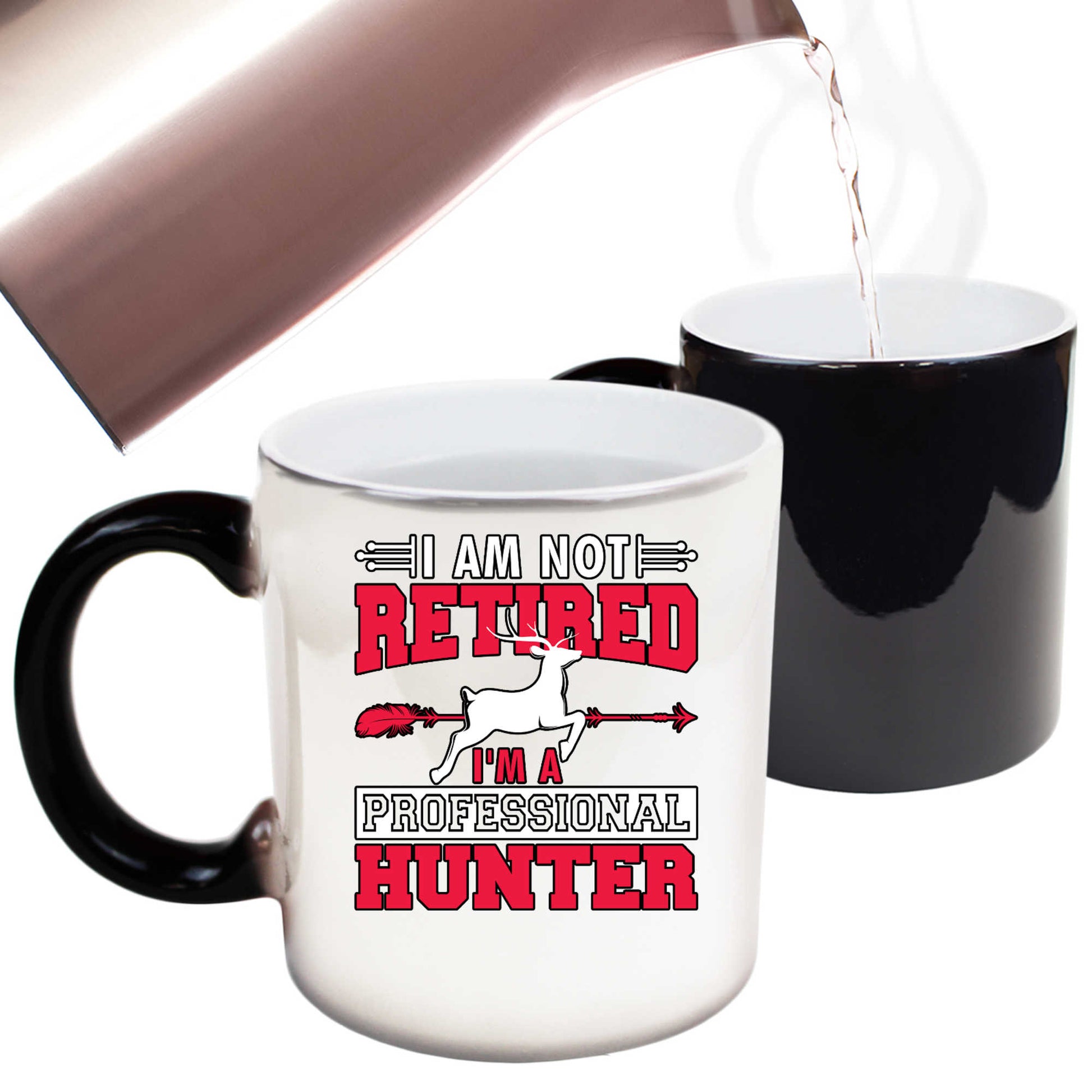 I Am Not Retired Im A Professional Hunter Deer - Funny Colour Changing Mug