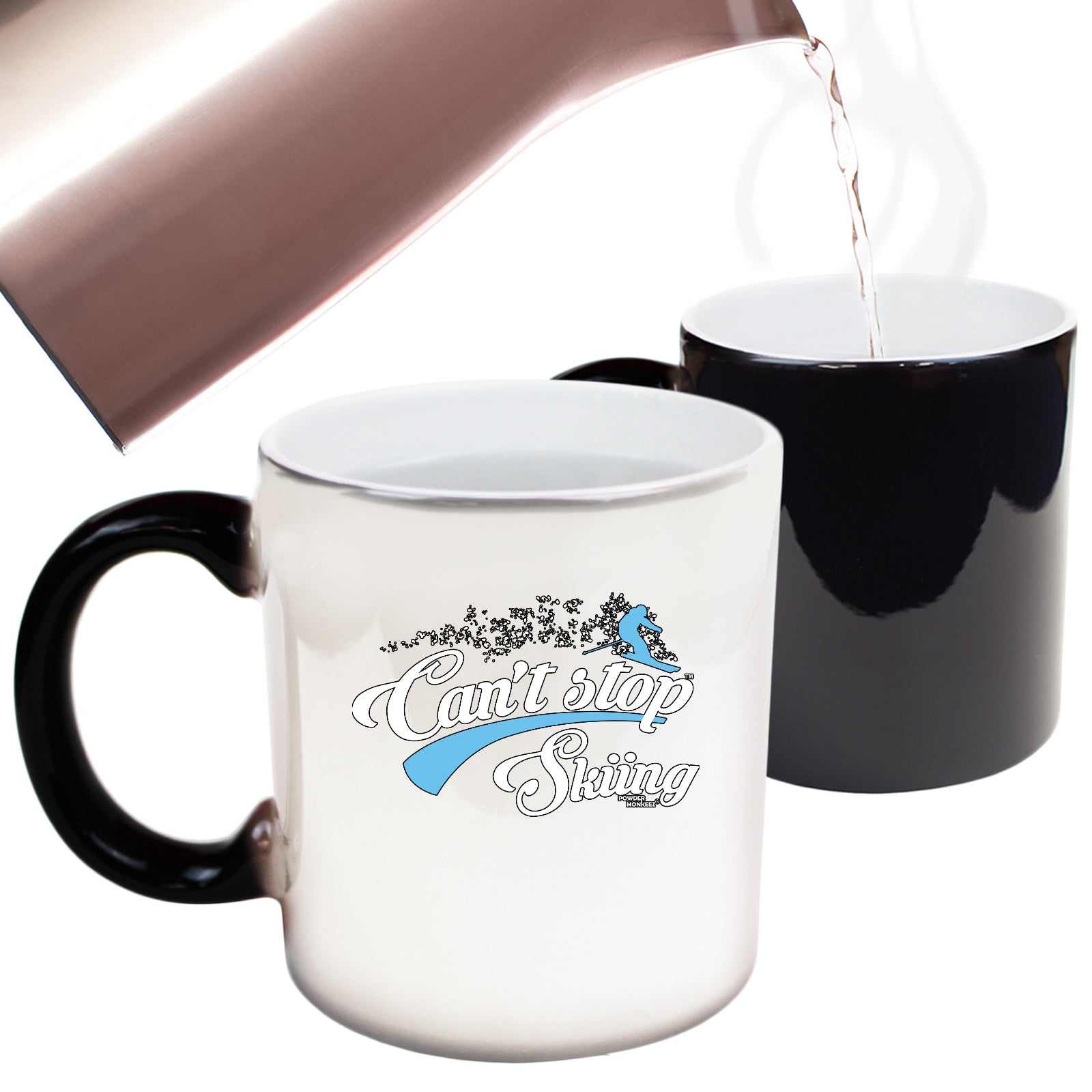 Pm Cant Stop Skiing - Funny Colour Changing Mug
