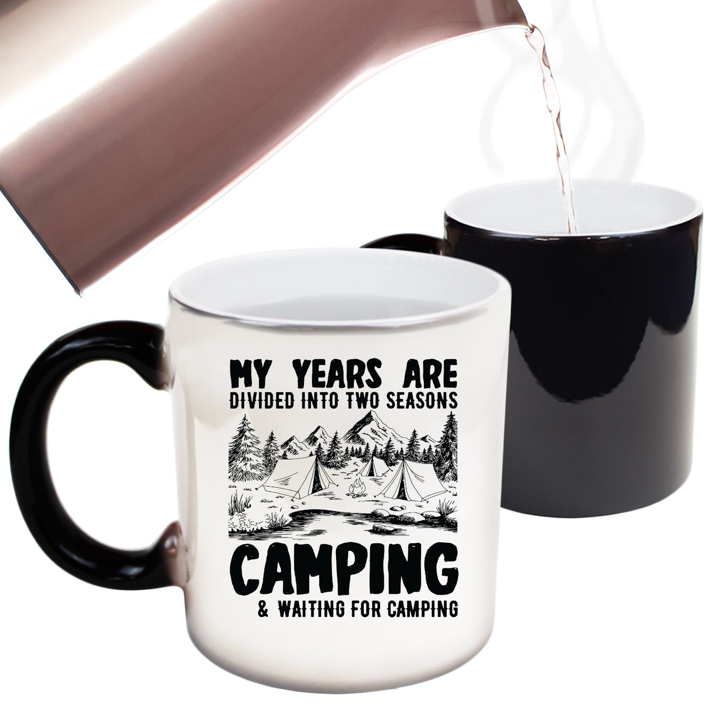 My Years Two Seasons Camping - Funny Colour Changing Mug