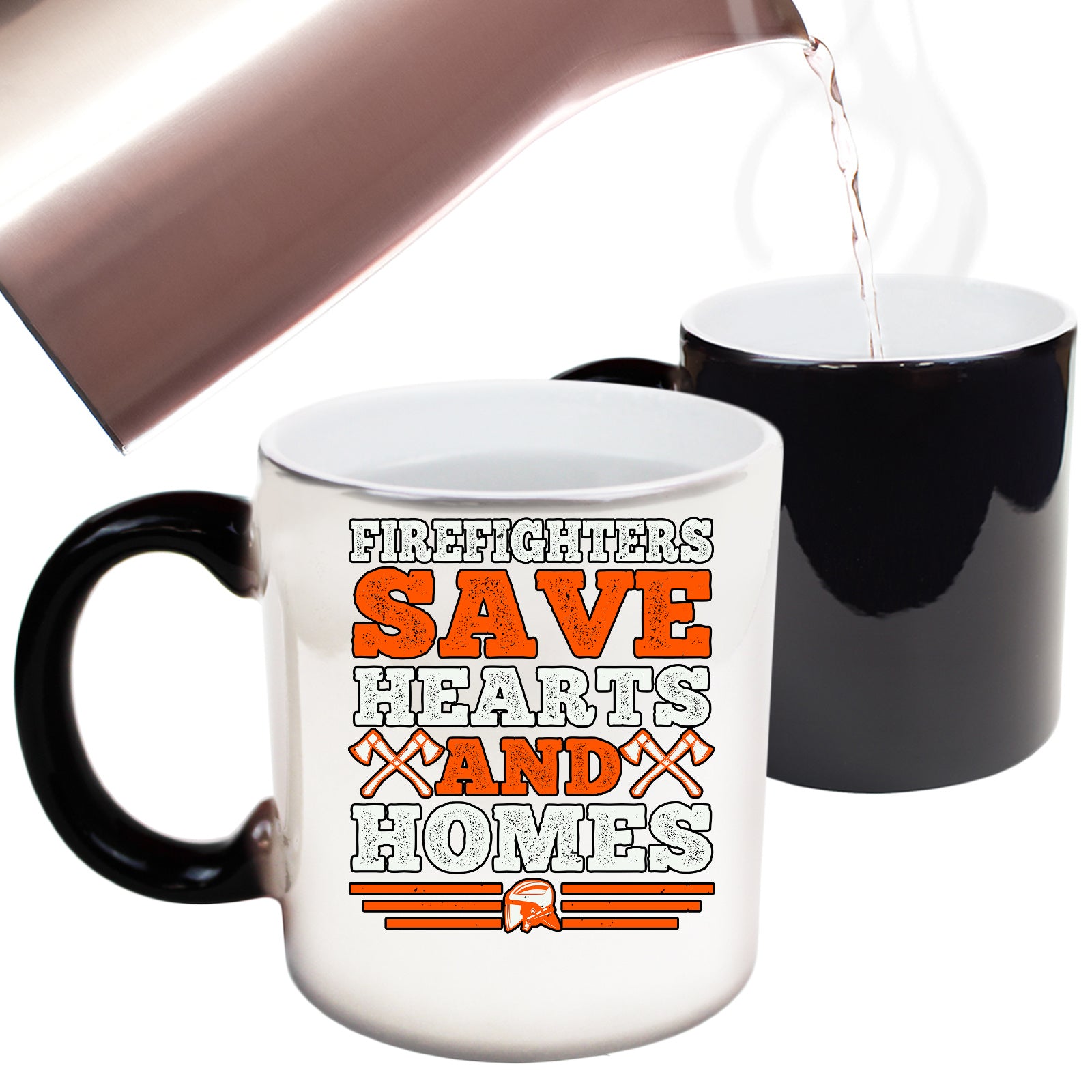 Firefighters Save Hearts And Homes 1 - Funny Colour Changing Mug