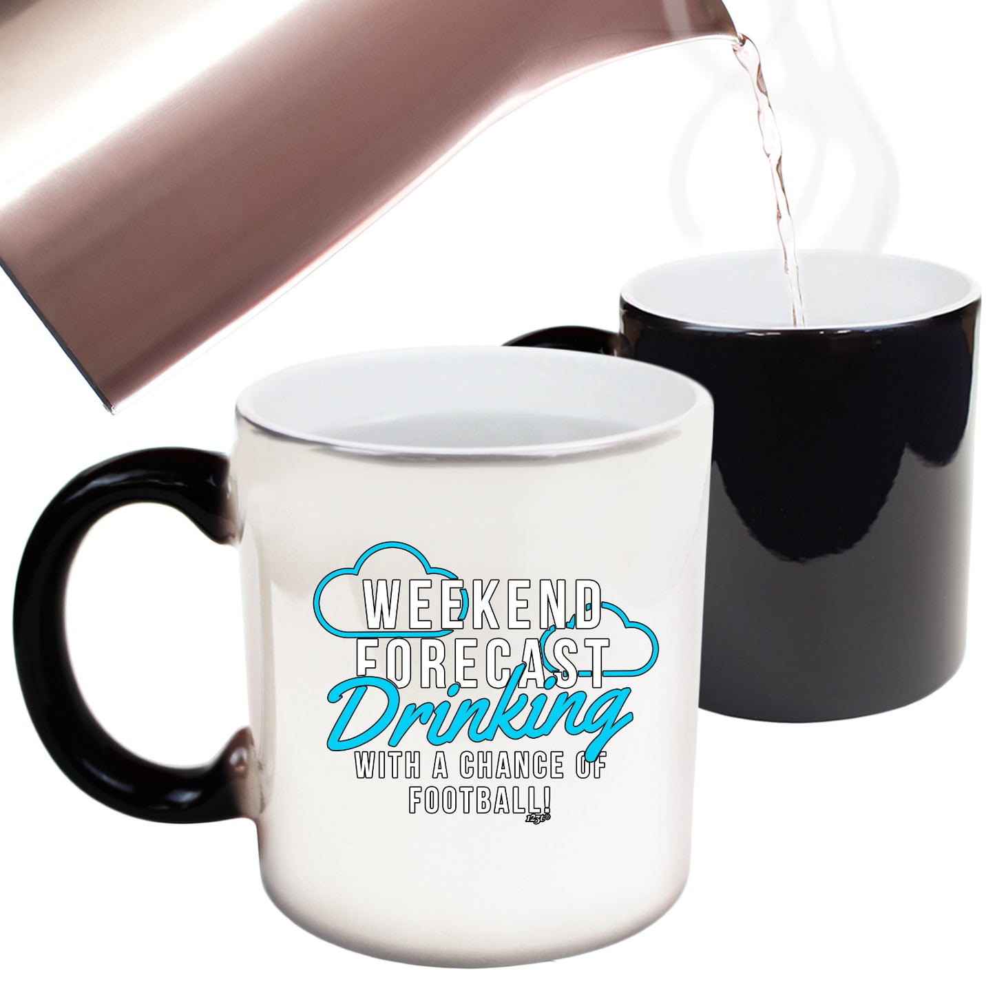 Weekend Forecast Drinking Football - Funny Colour Changing Mug